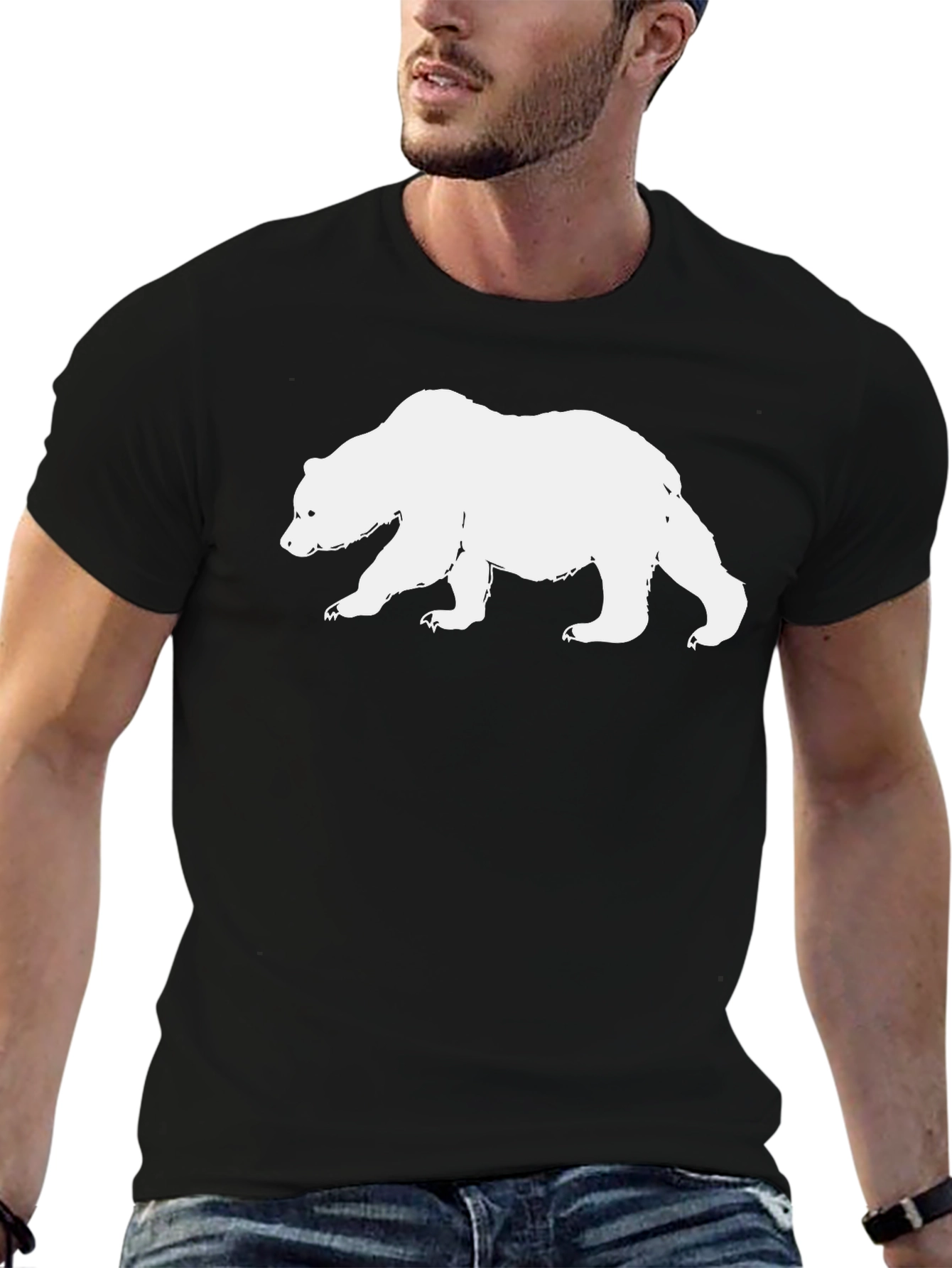 Cool Bear Graphic Black T-Shirt