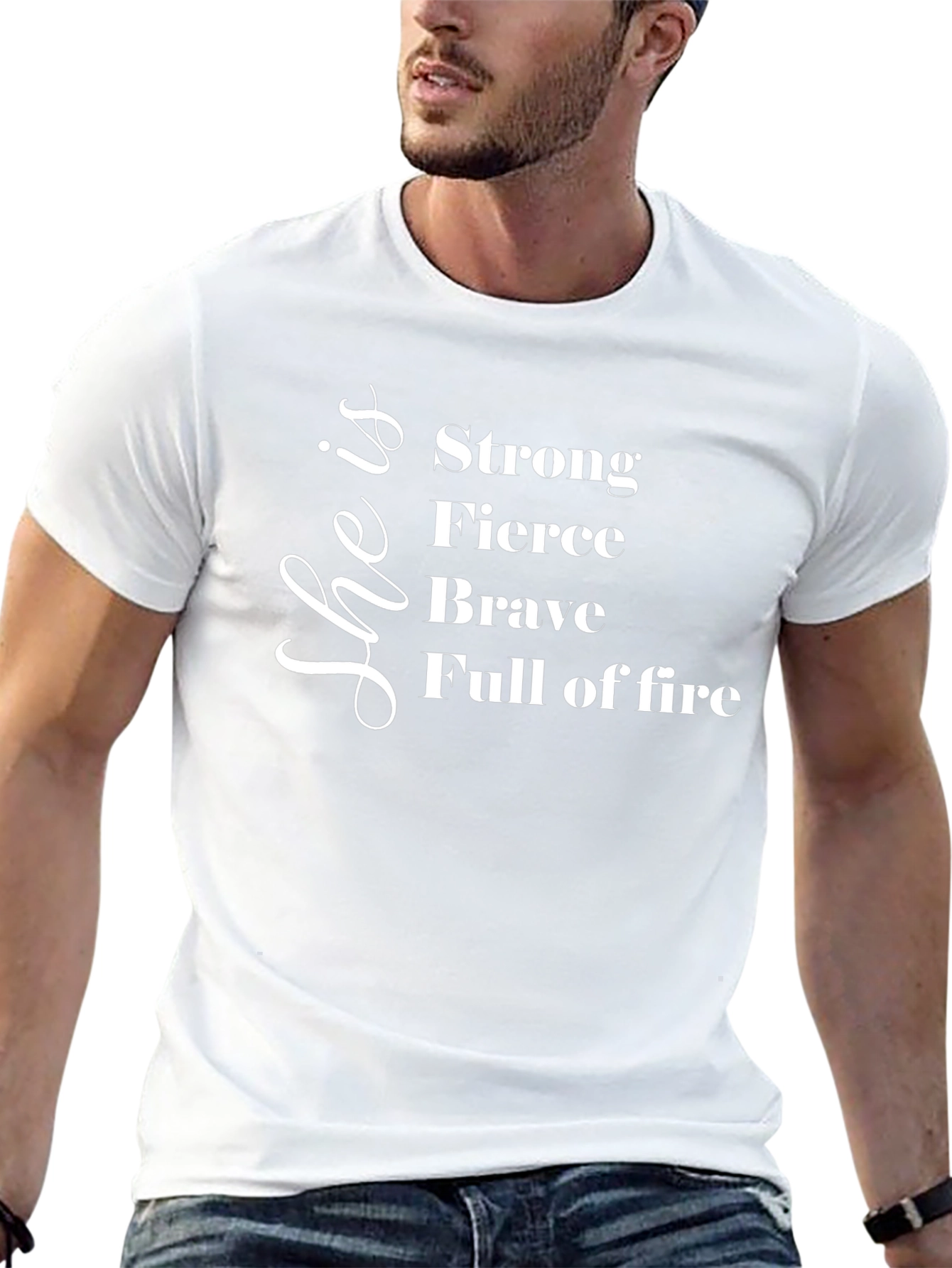 Empowered Woman T-Shirt: Strong Fierce Brave Full of Fire