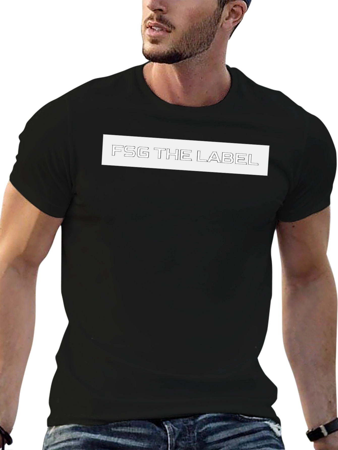 FSG The Label Black Tee - Modern Fit