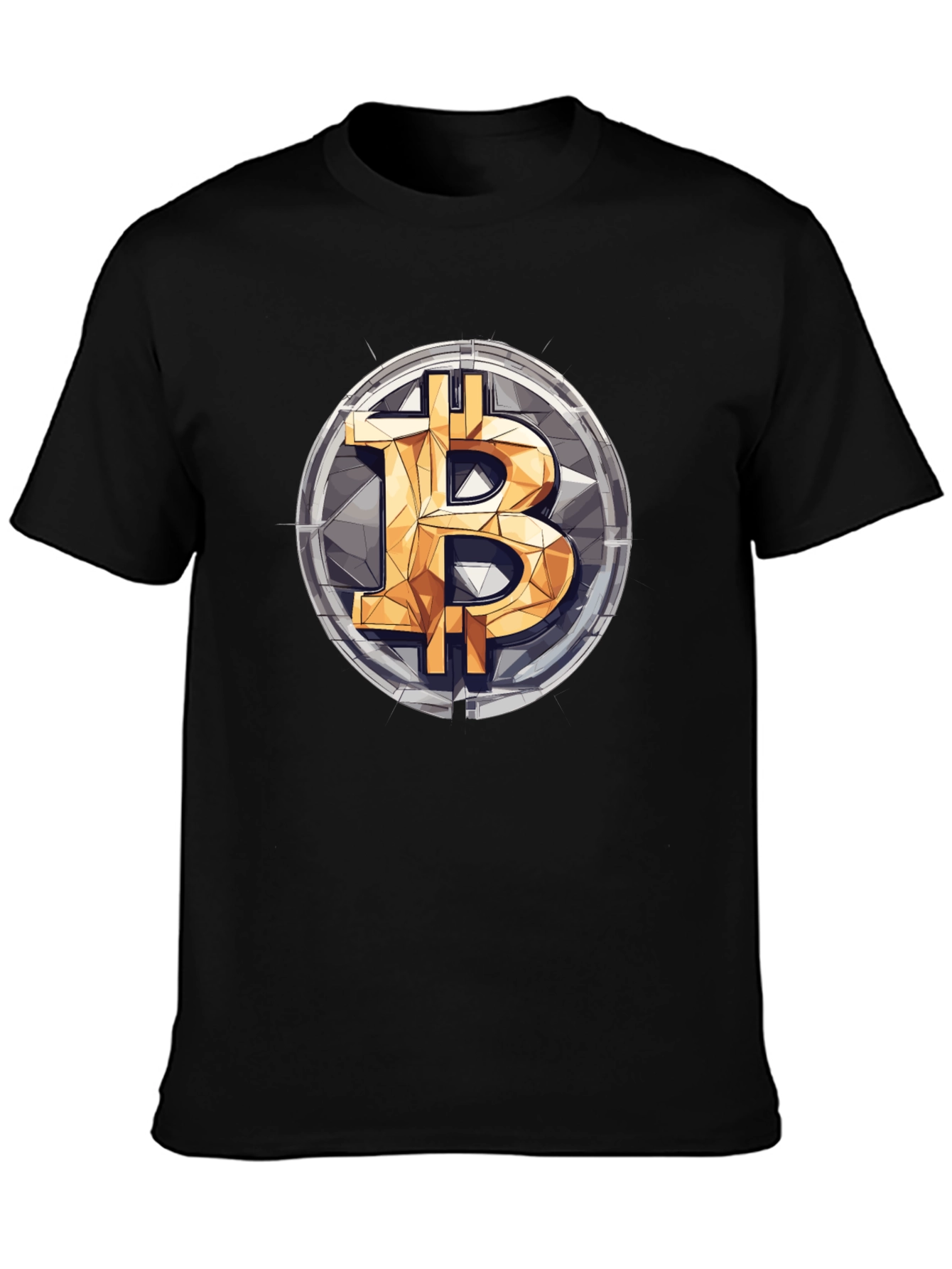 Bitcoin Logo Graphic Print T-Shirt