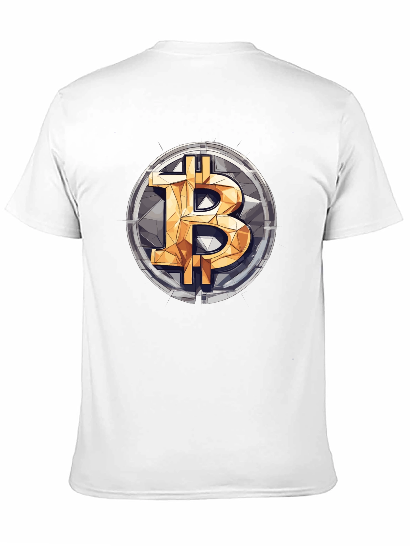 Bitcoin Logo Graphic Print T-Shirt