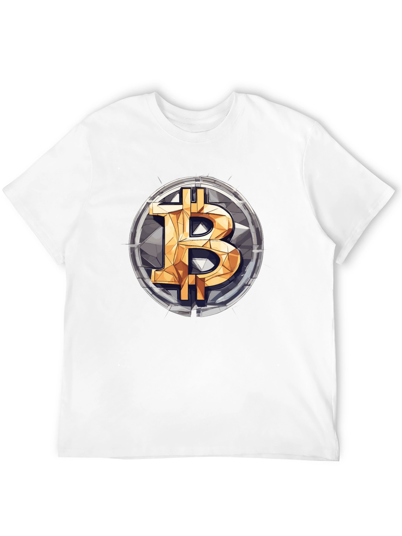 Bitcoin Logo Graphic Print T-Shirt