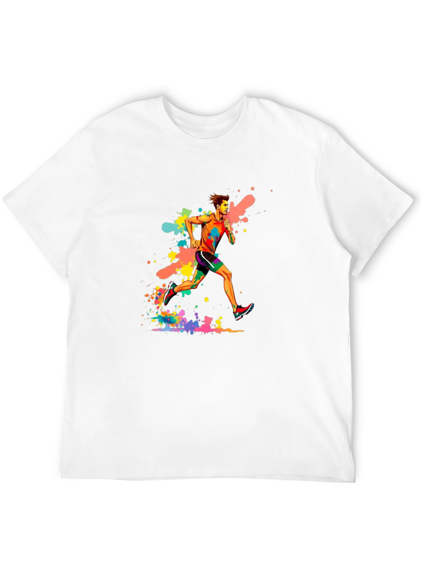 Runner Graphic Black T-Shirt