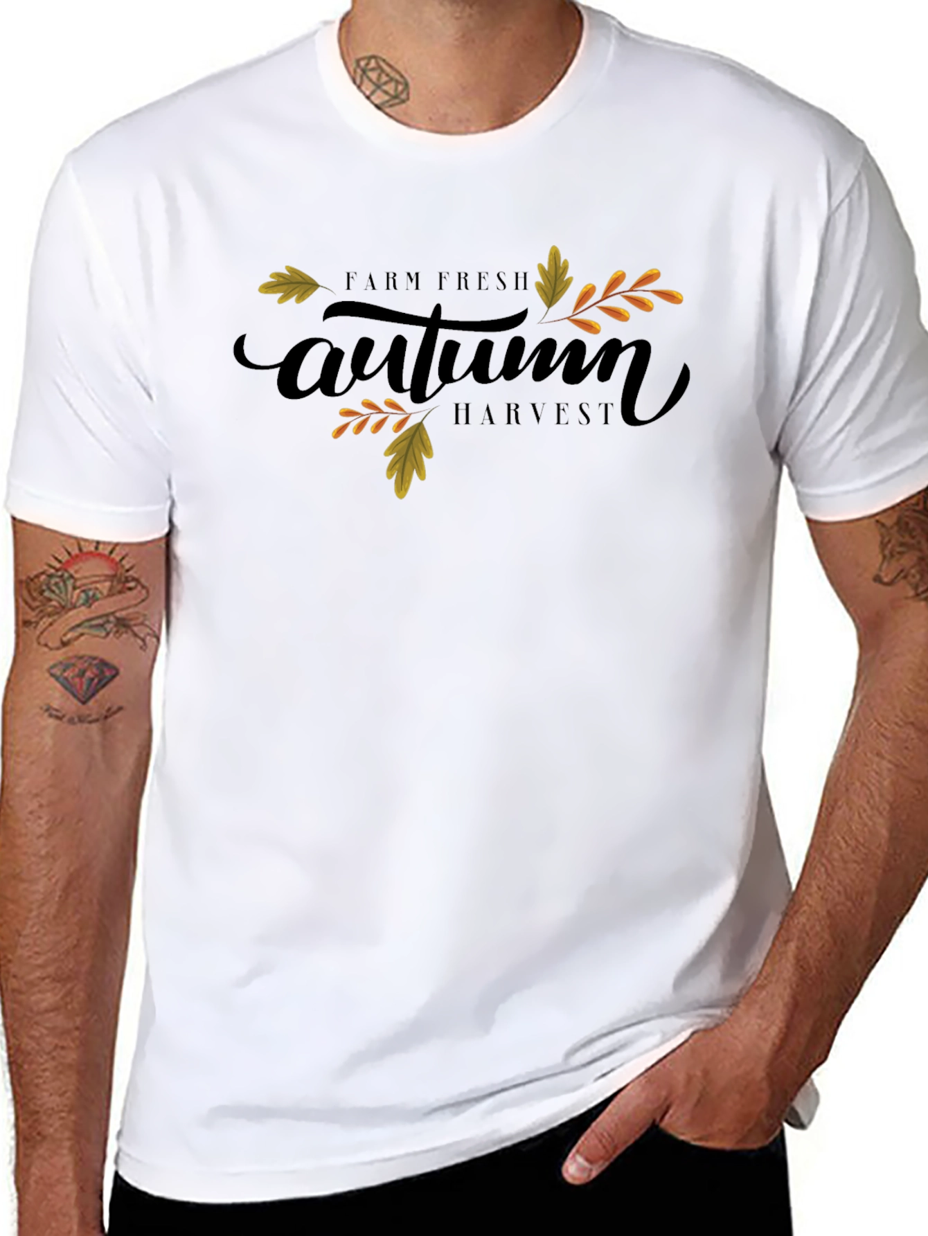 Autumn Harvest Graphic Tee - Farm Fresh Seasonal Shirt