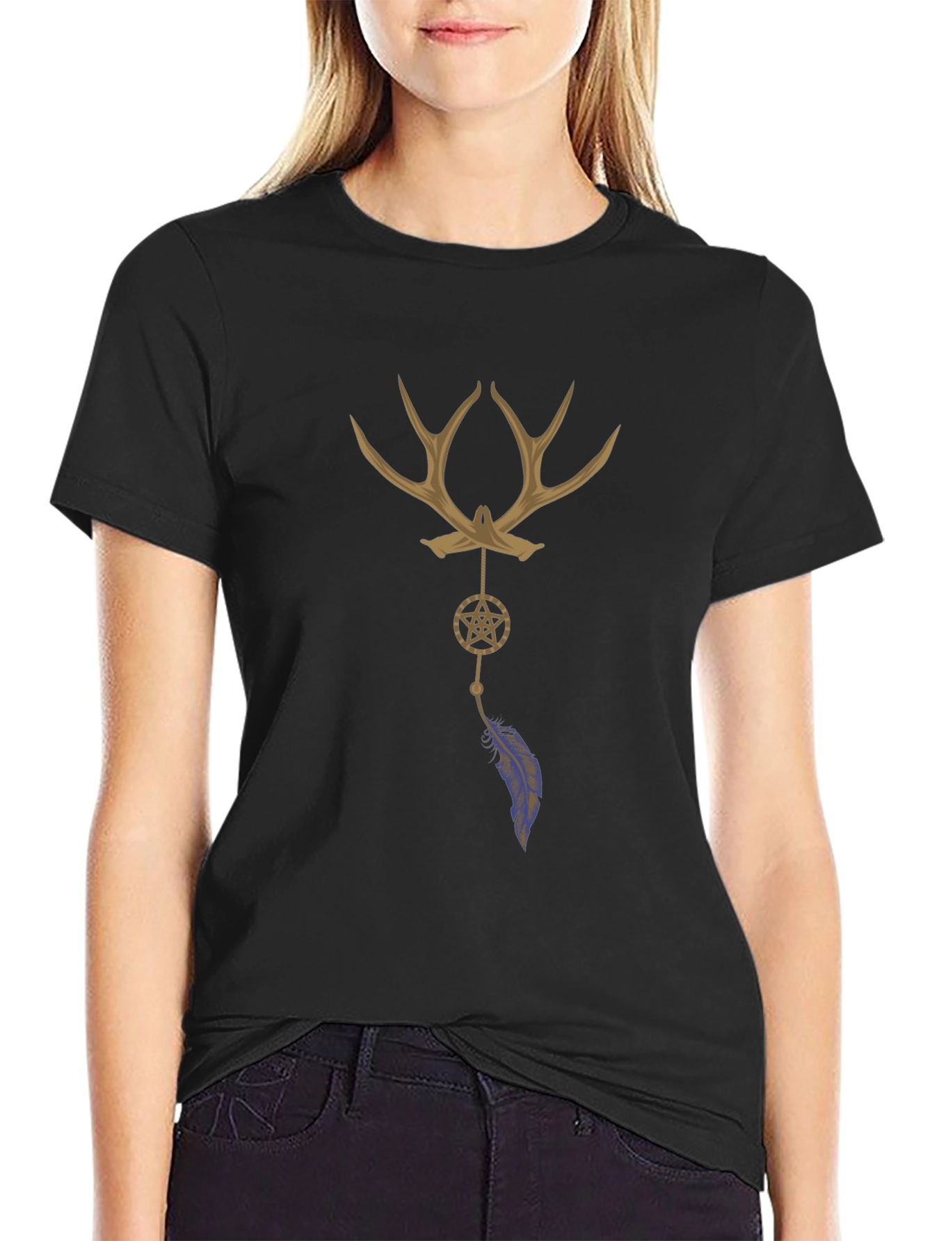 Antler Dreamcatcher Graphic T-Shirt
