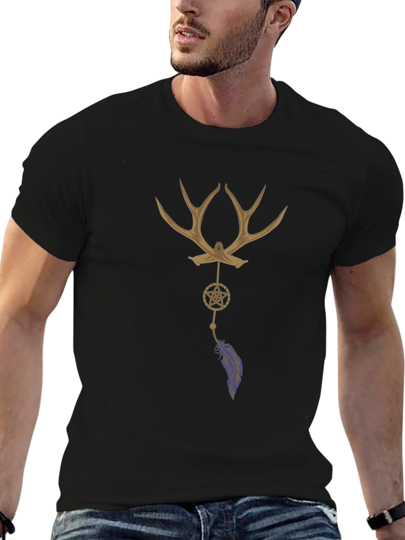 Antler Dreamcatcher Graphic T-Shirt