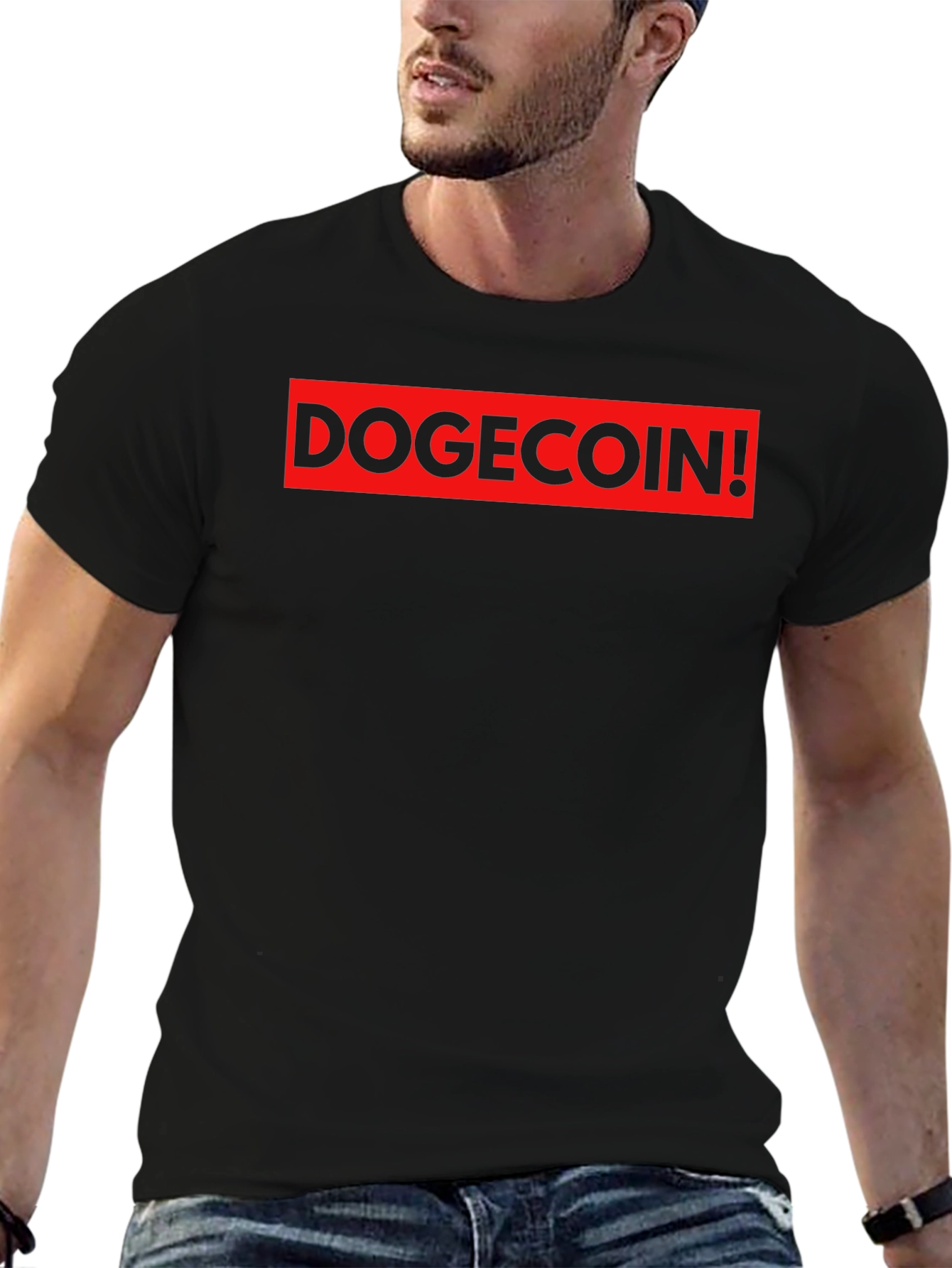 DogeCoin! Black T-Shirt - Meme Crypto Hype