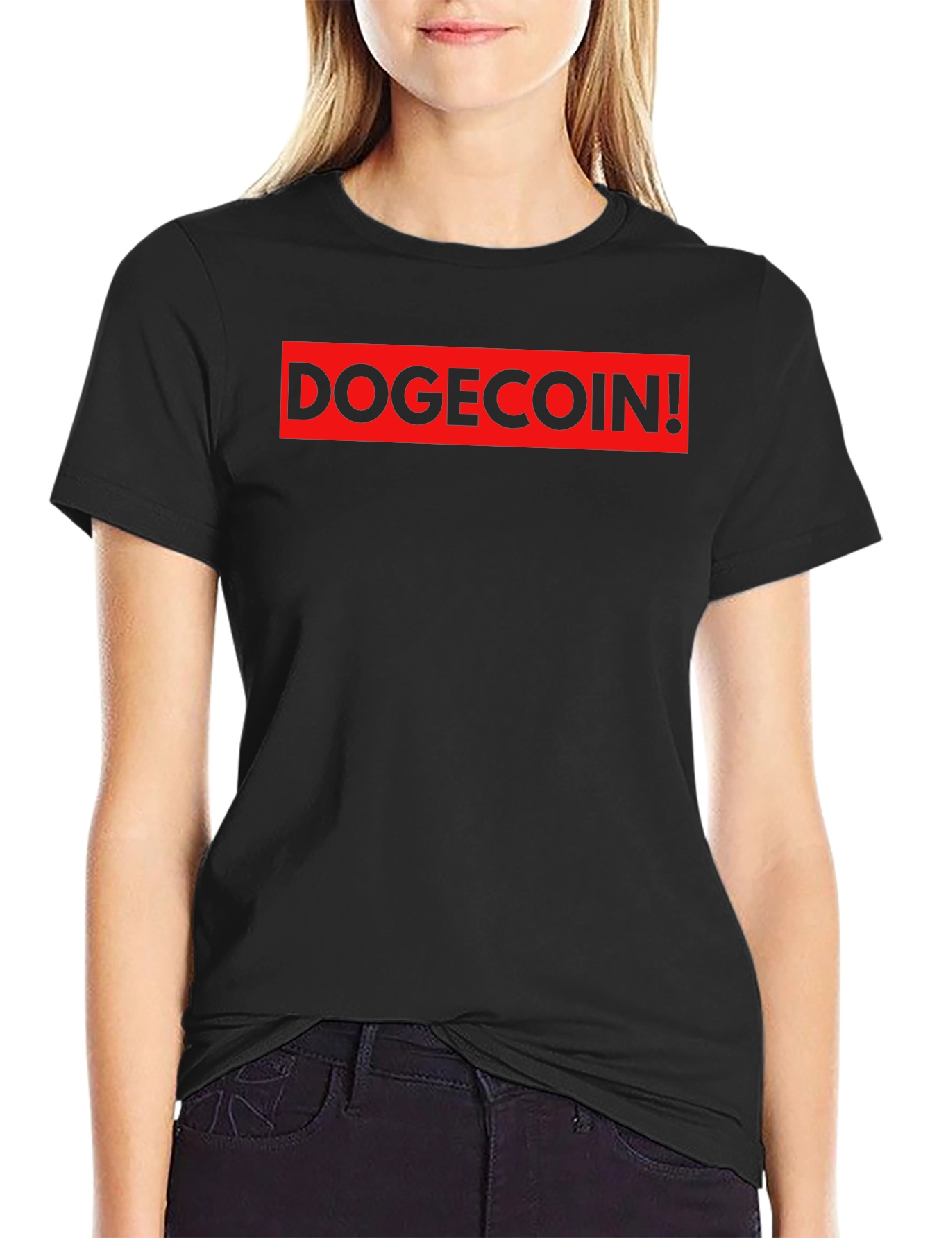 DogeCoin! Black T-Shirt - Meme Crypto Hype