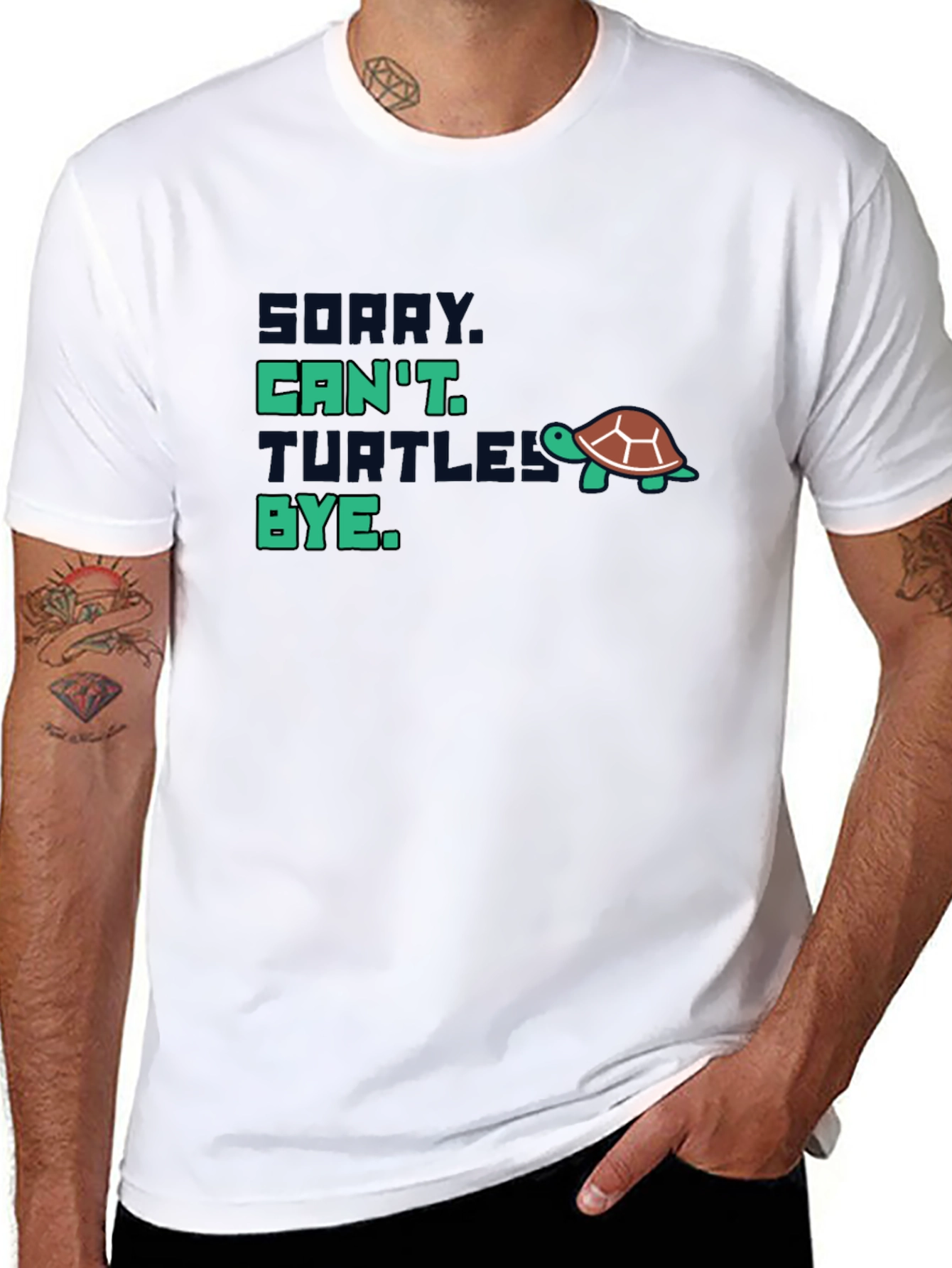 Sorry Cant Turtles Bye T-Shirt
