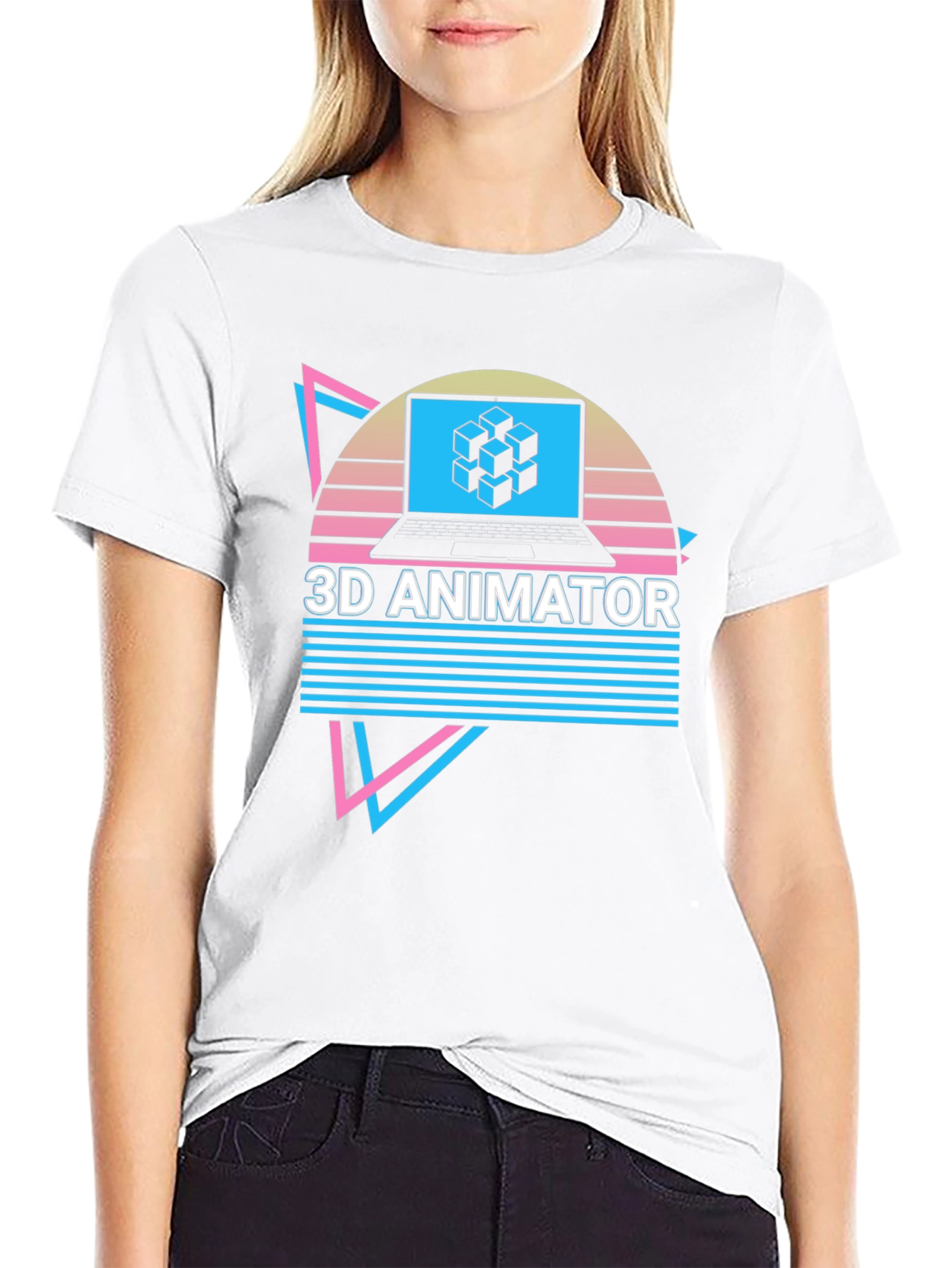 3D Animator Retro Style T-Shirt