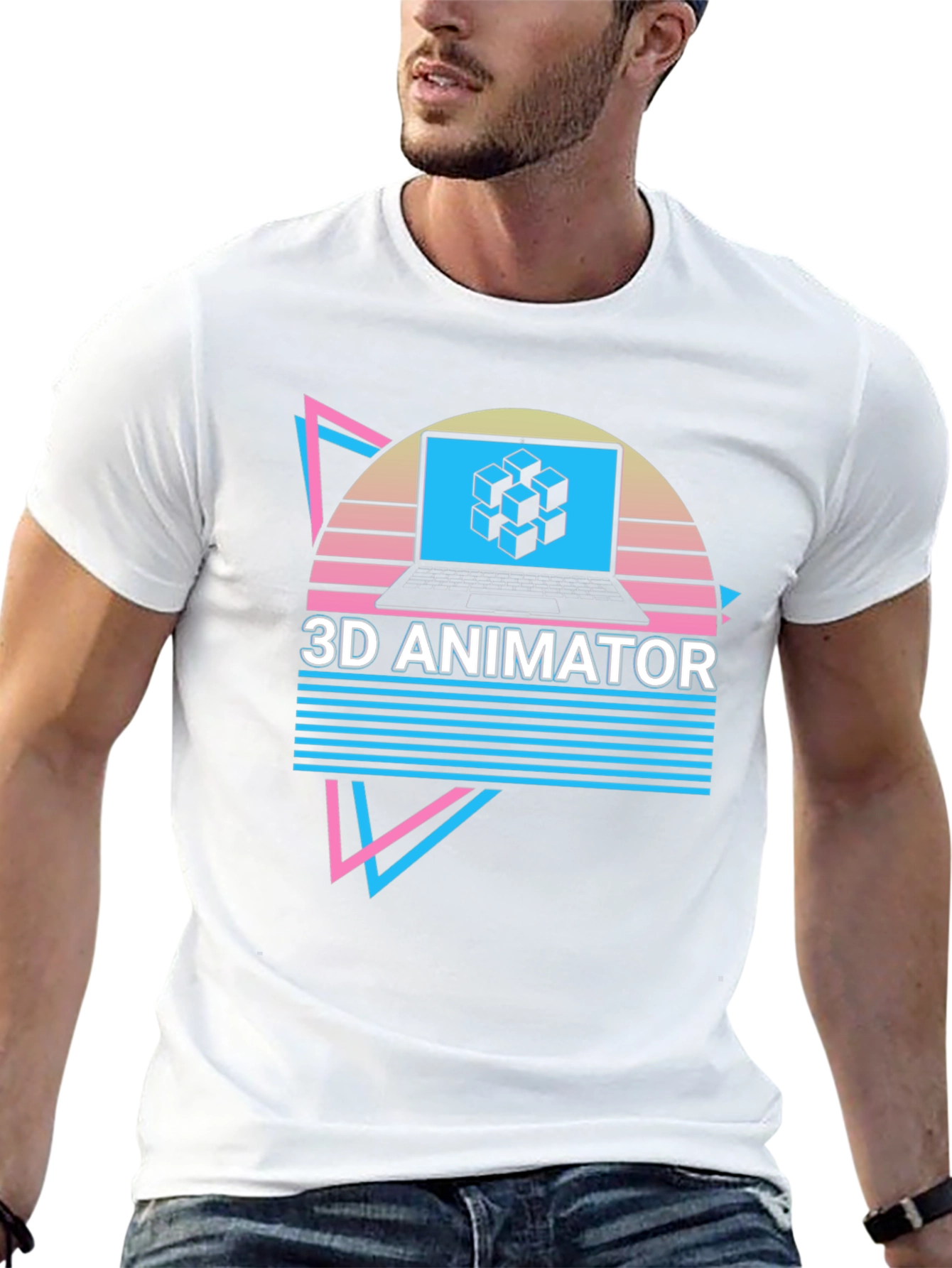 3D Animator Retro Style T-Shirt
