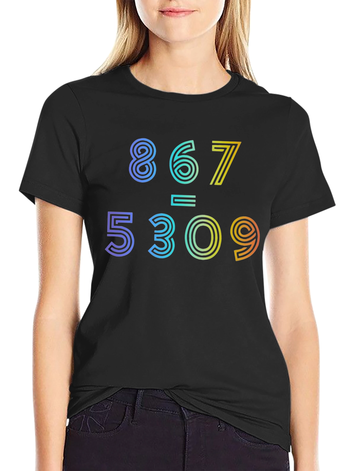 867-5309 Jenny Rainbow Graphic Tee