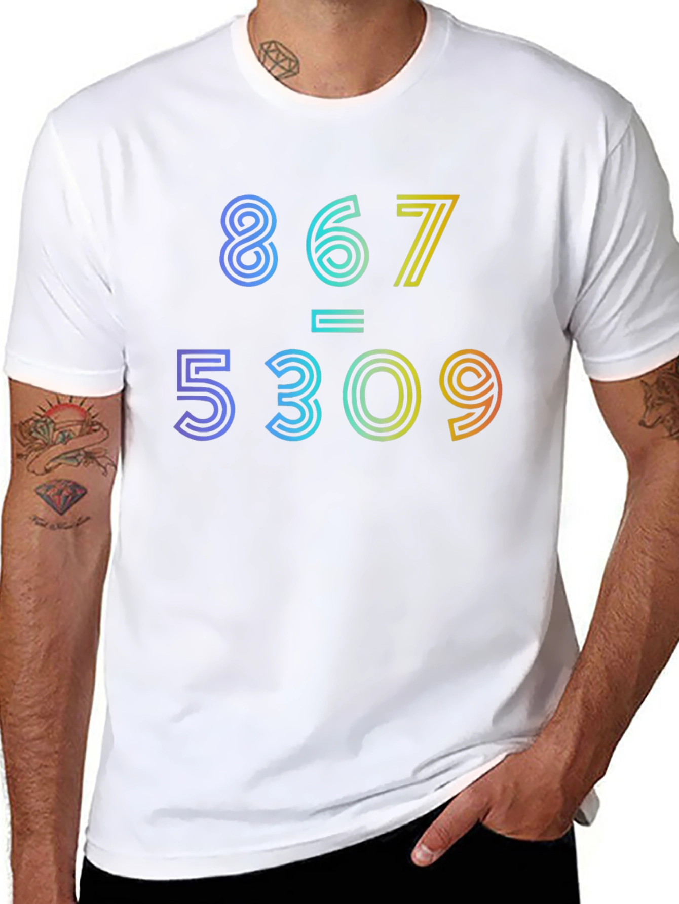 867-5309 Jenny Rainbow Graphic Tee