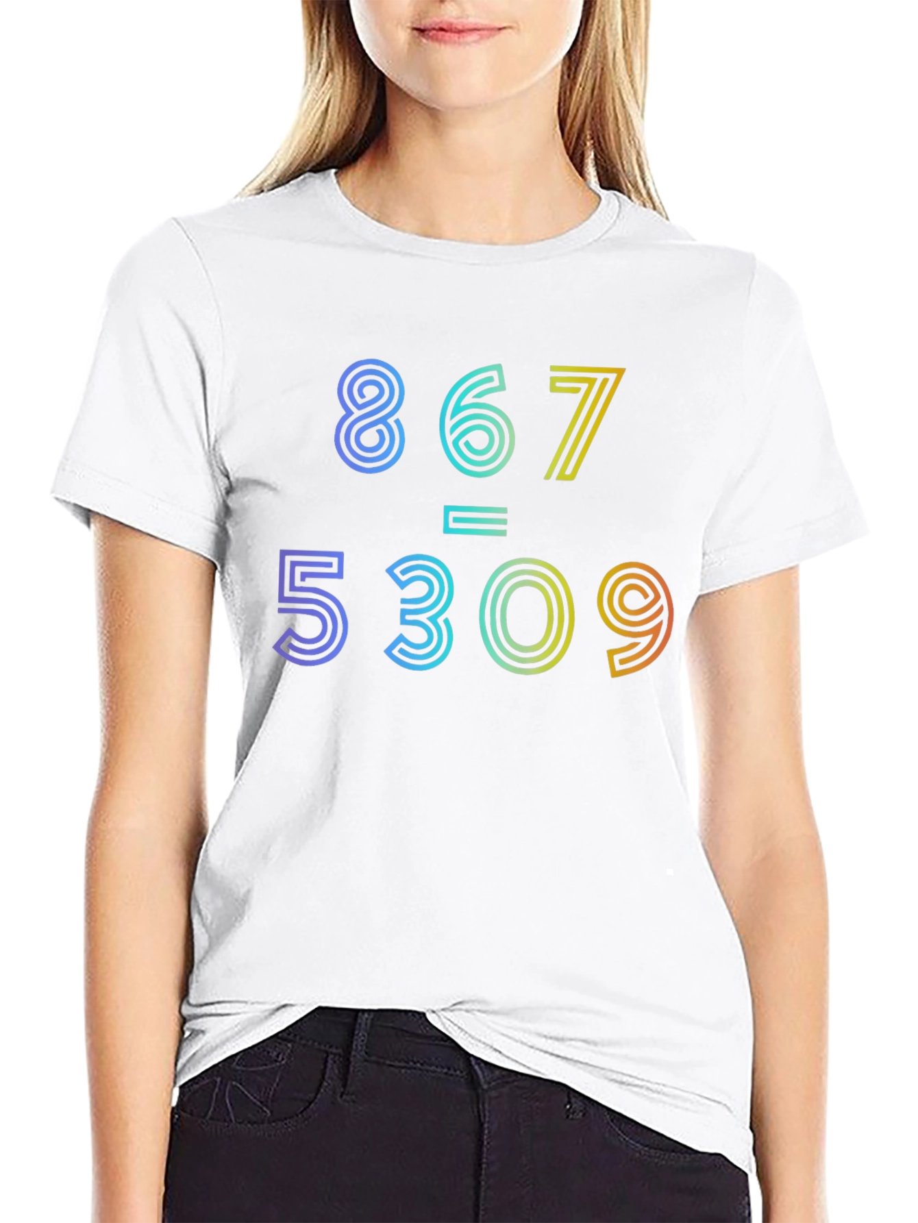 867-5309 Jenny Rainbow Graphic Tee
