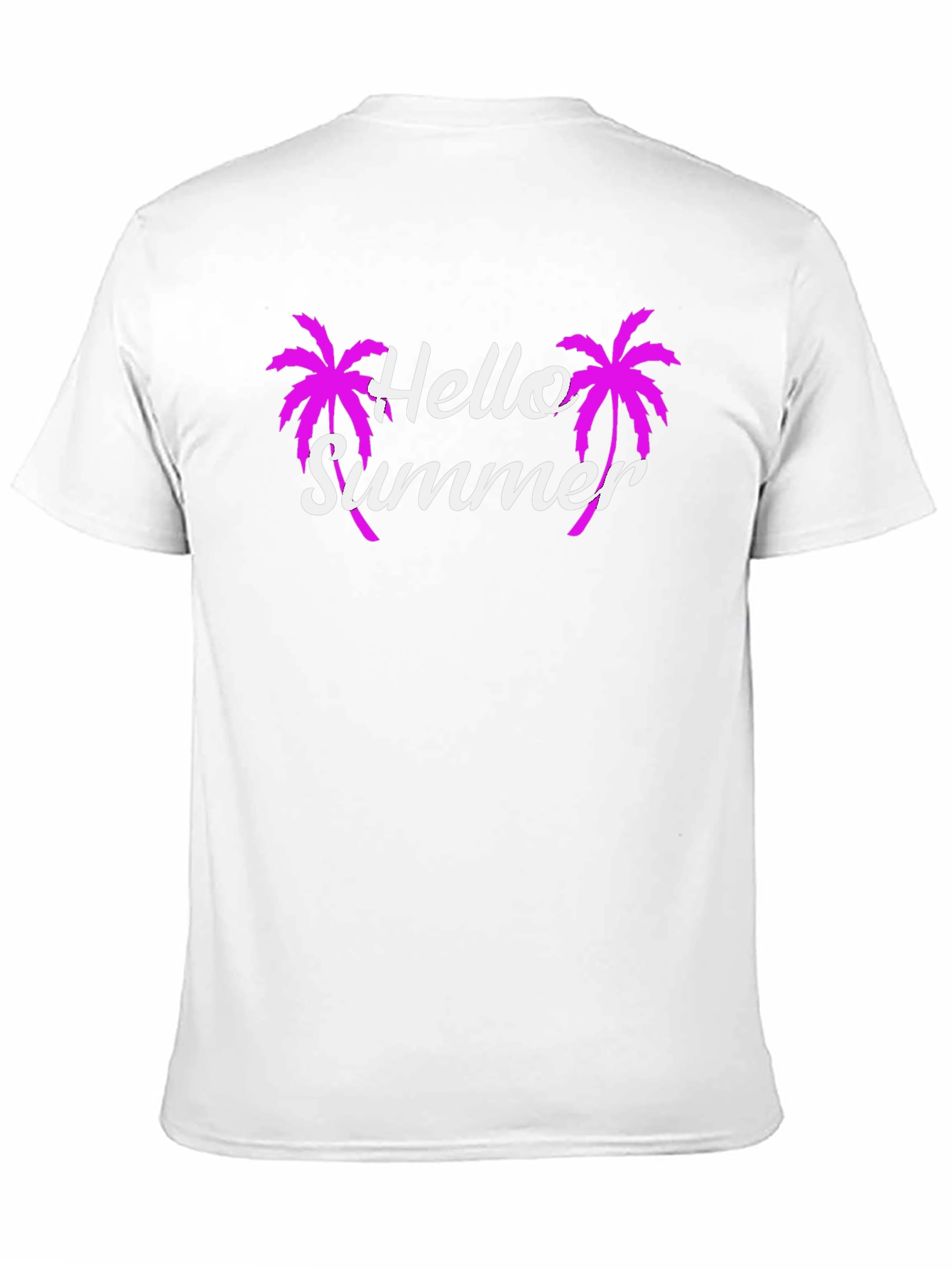 Hello Summer Palm Tree Graphic Tee