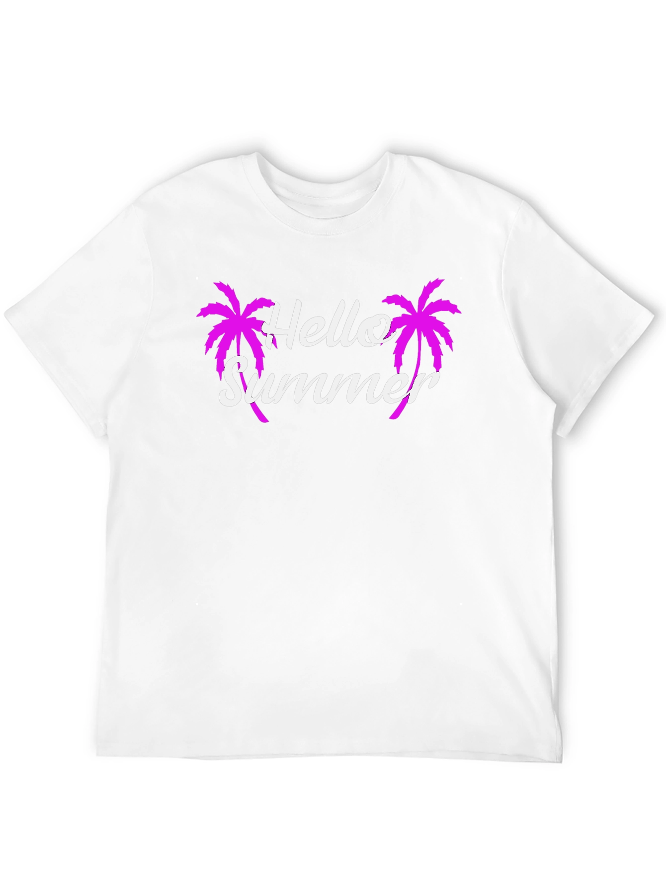 Hello Summer Palm Tree Graphic Tee
