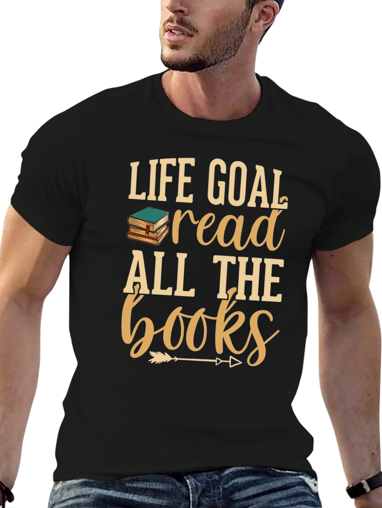 Life Goal Read All The Books Graphic T-Shirt