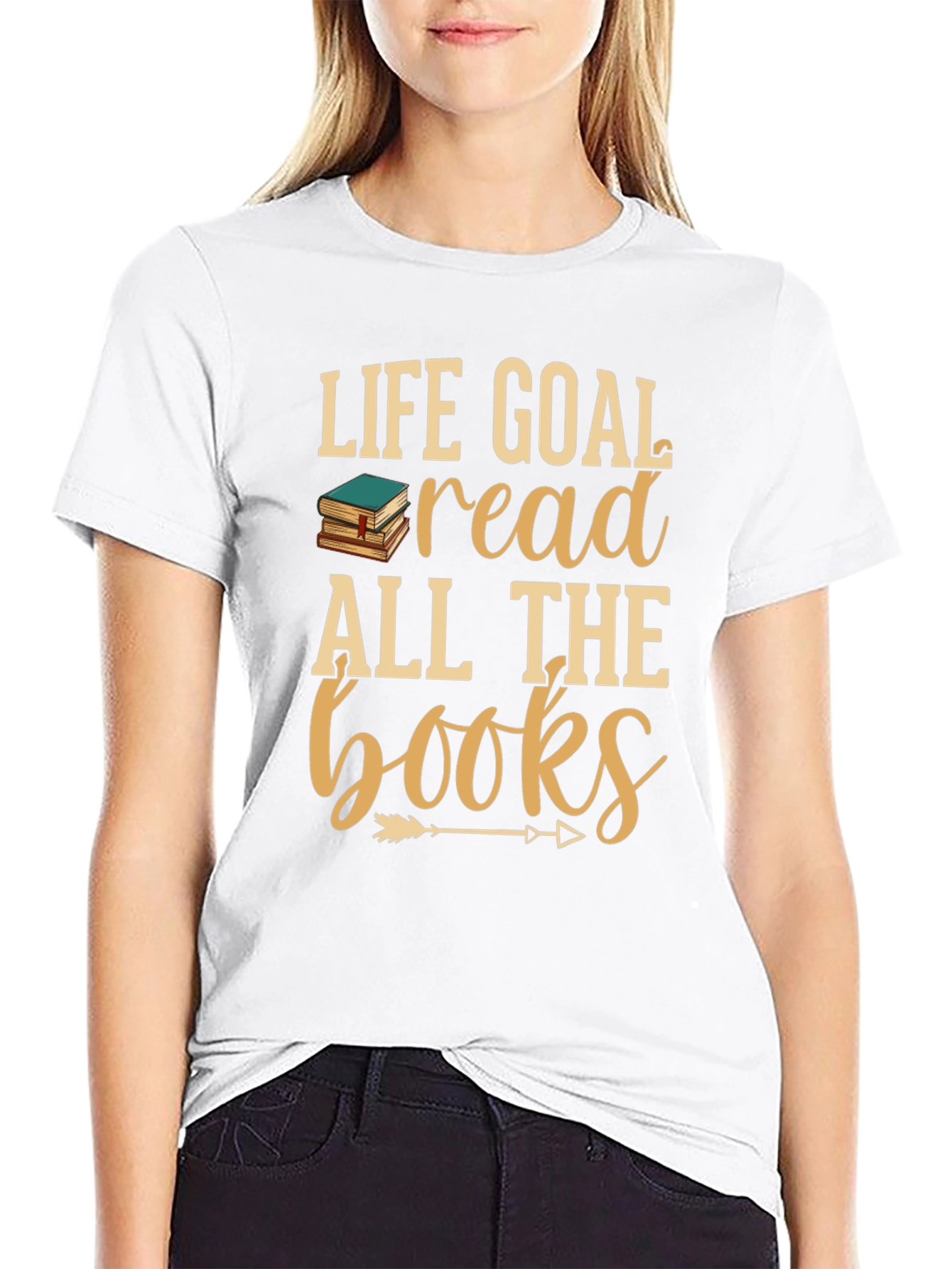 Life Goal Read All The Books Graphic T-Shirt