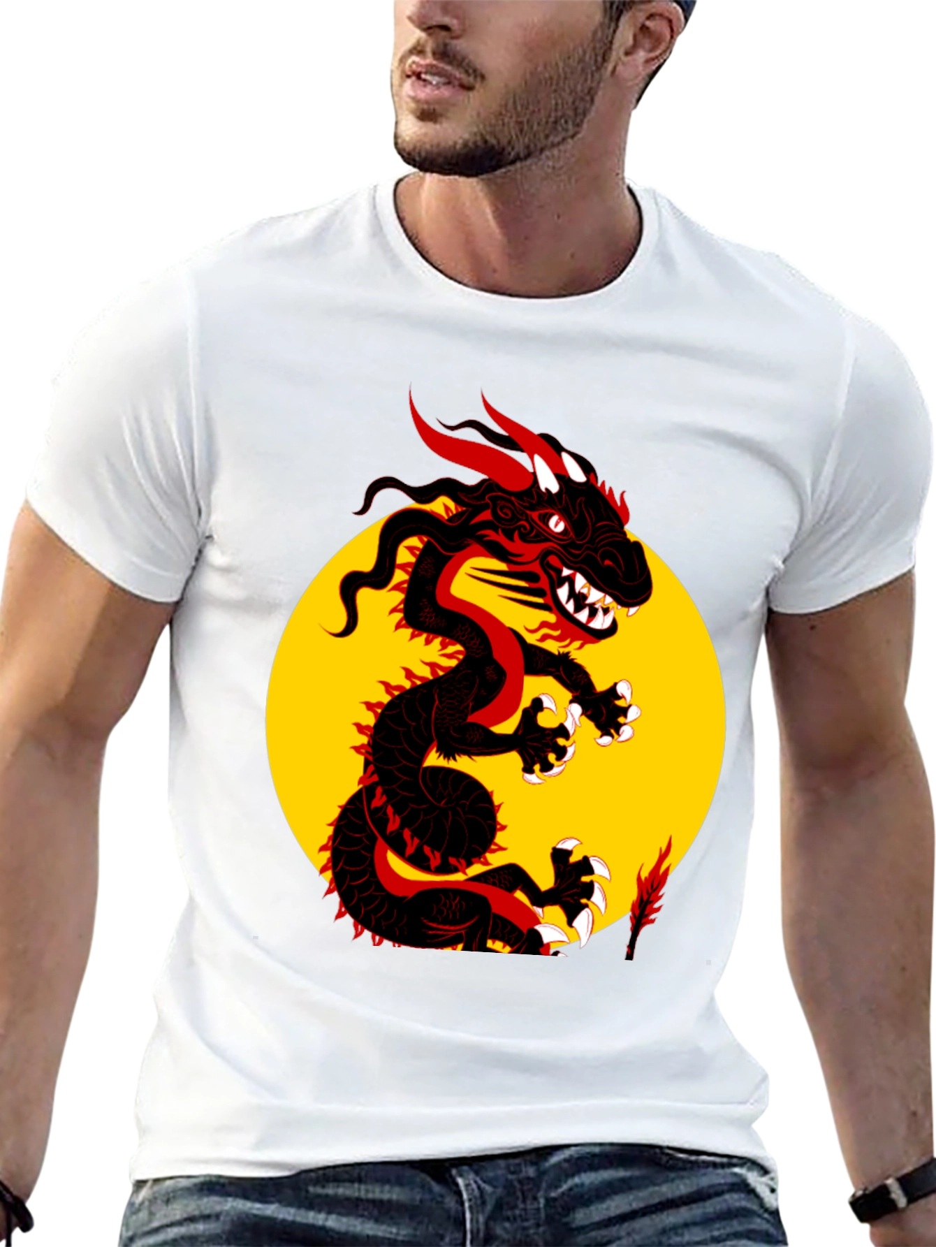 Dragon Graphic Black T-Shirt