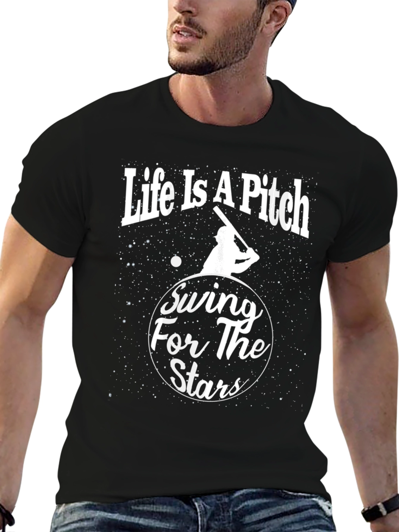 Life Is a Pitch Graphic T-Shirt