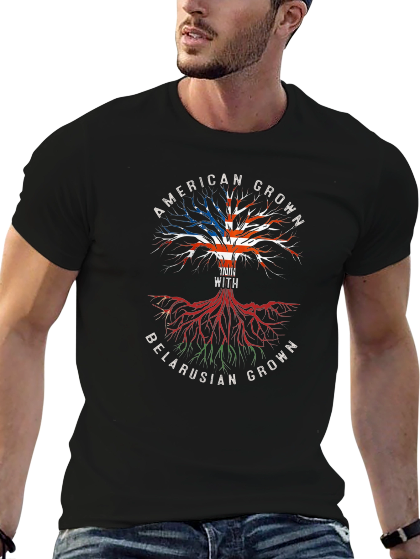 American & Belarusian Roots T-Shirt