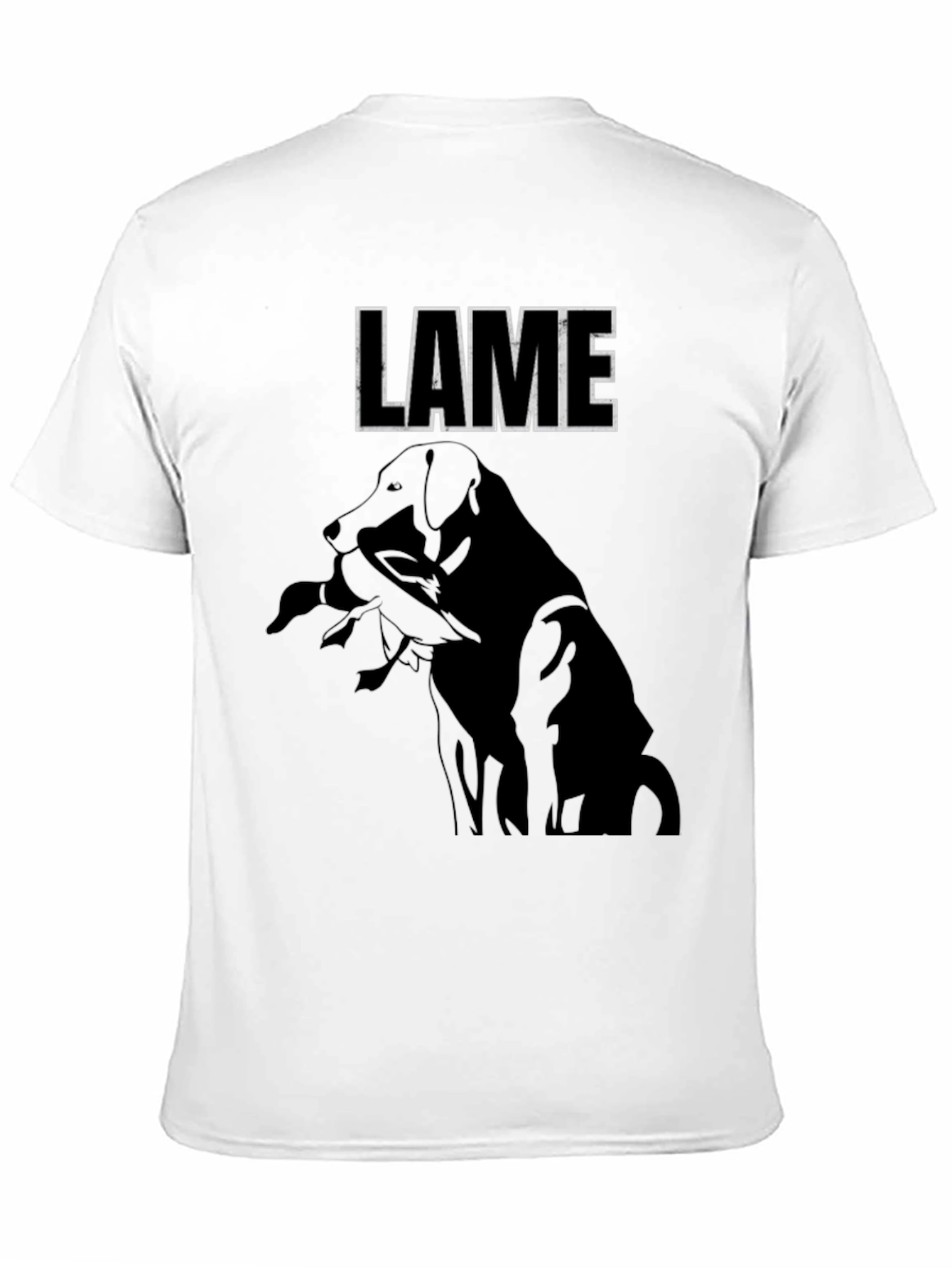 LAME Dog Graphic Black T-Shirt