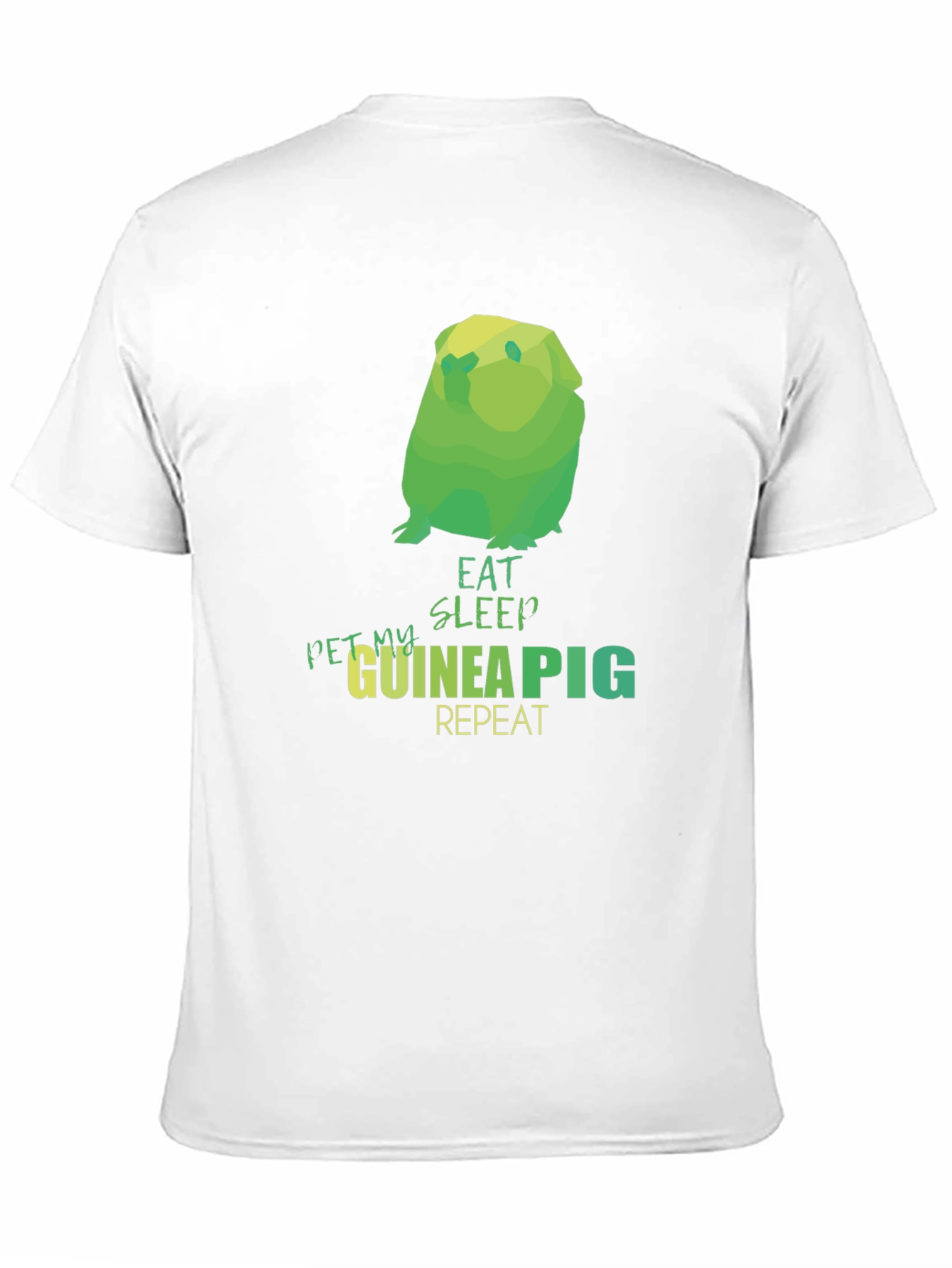 Eat Sleep Guinea Pig Repeat Black T-Shirt