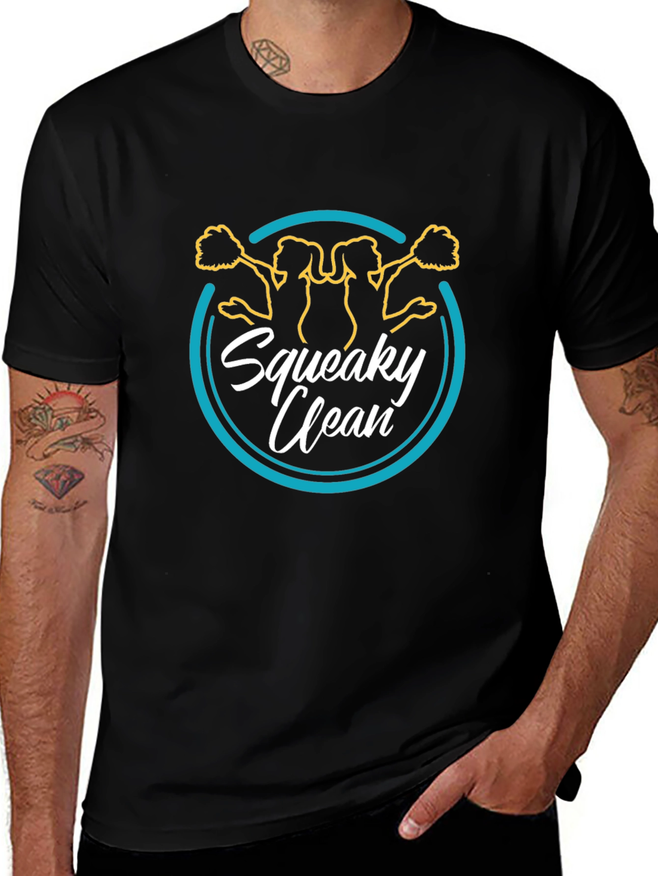 Squeaky Clean Cheerleader Graphic Tee