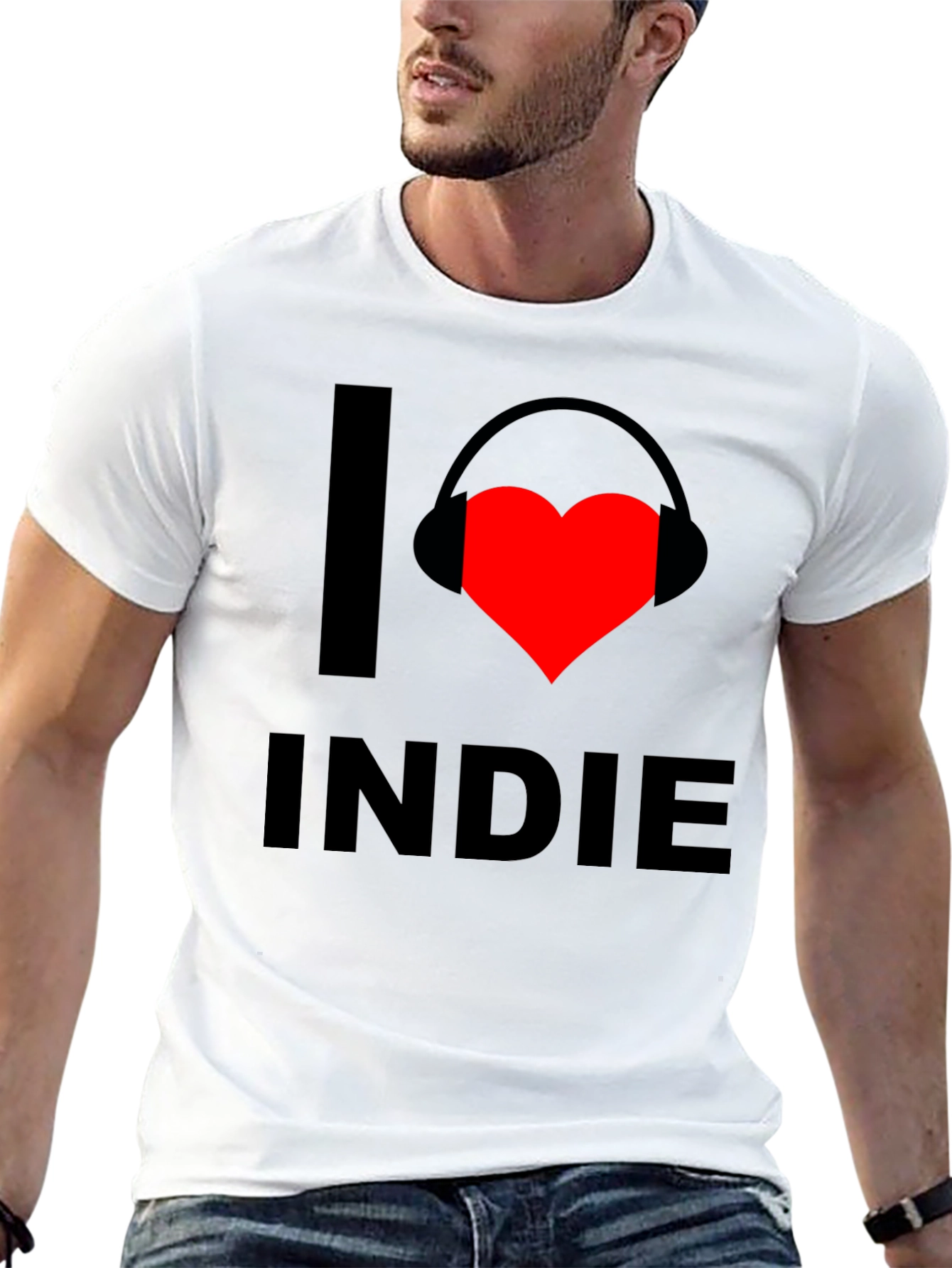 I Love Indie Music Graphic T-Shirt