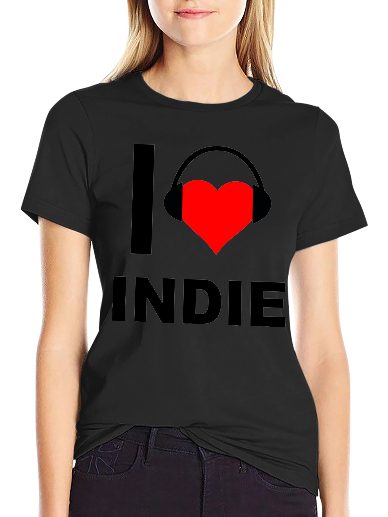 I Love Indie Music Graphic T-Shirt