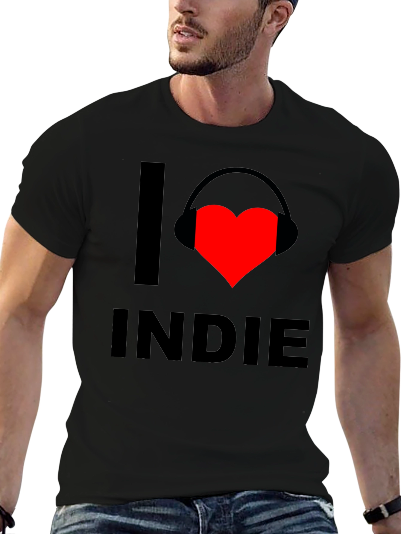 I Love Indie Music Graphic T-Shirt