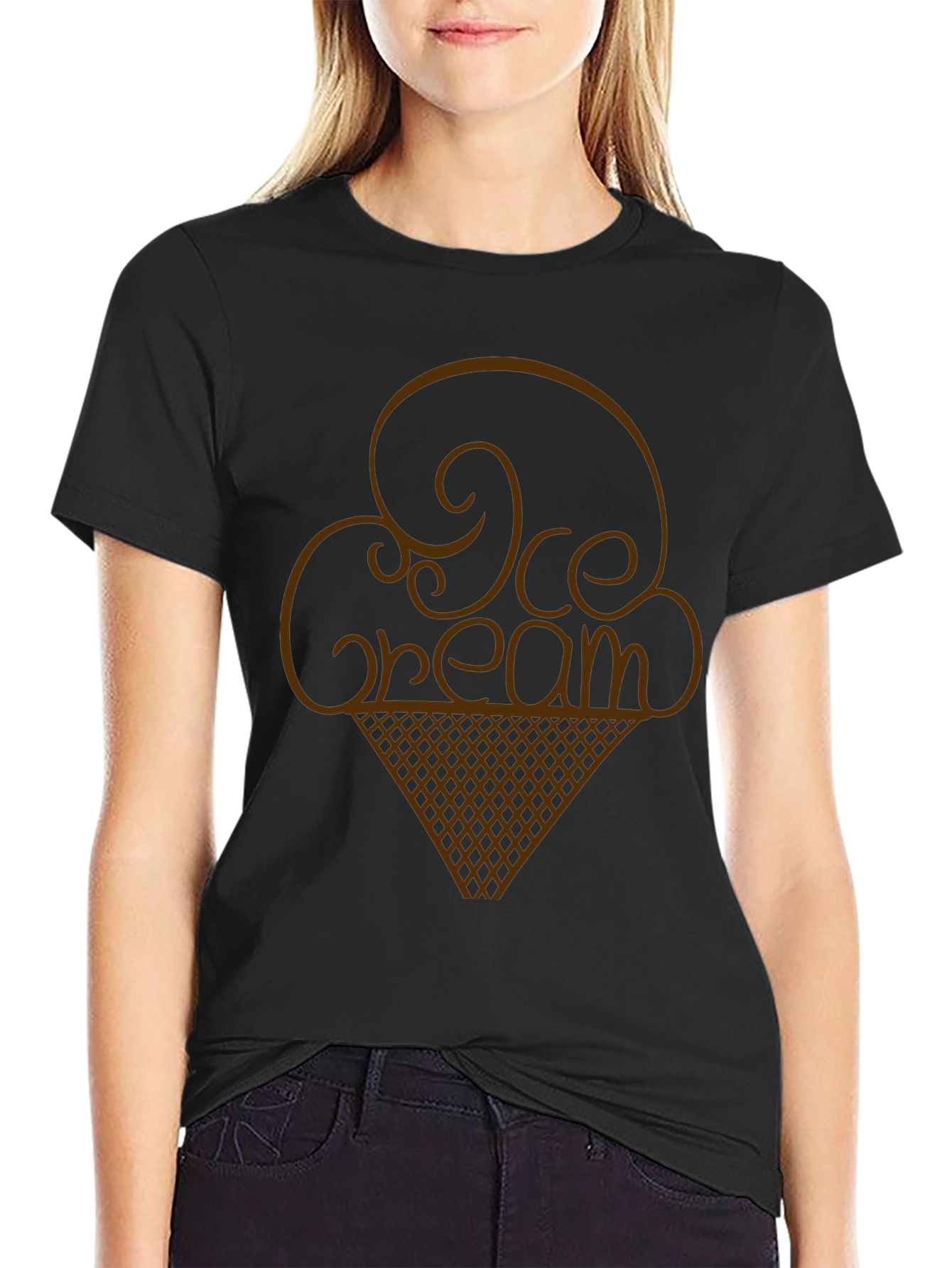 Ice Cream Graphic Tee - Soft Cotton Blend