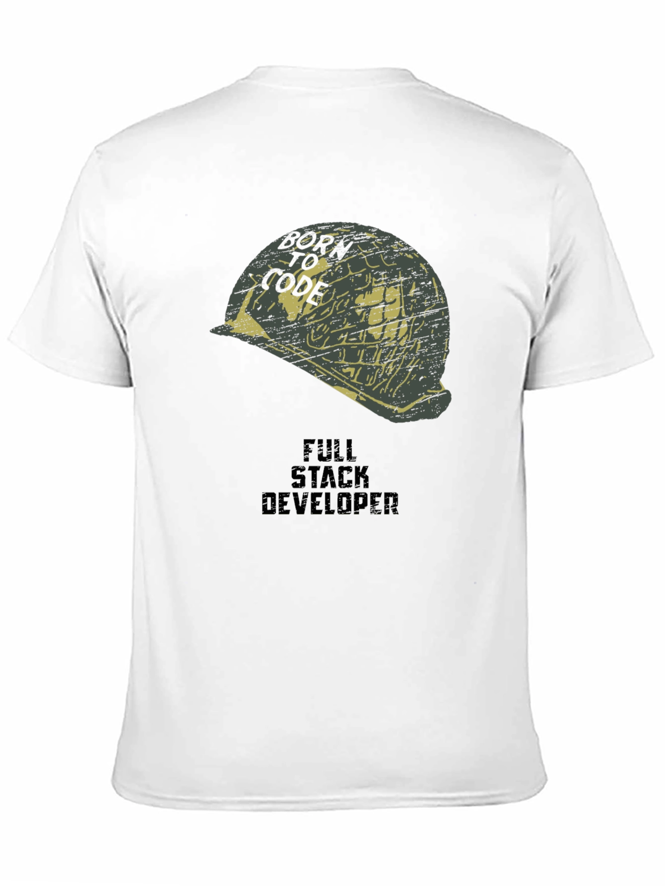 Born to Code Full Stack Developer Graphic T-Shirt