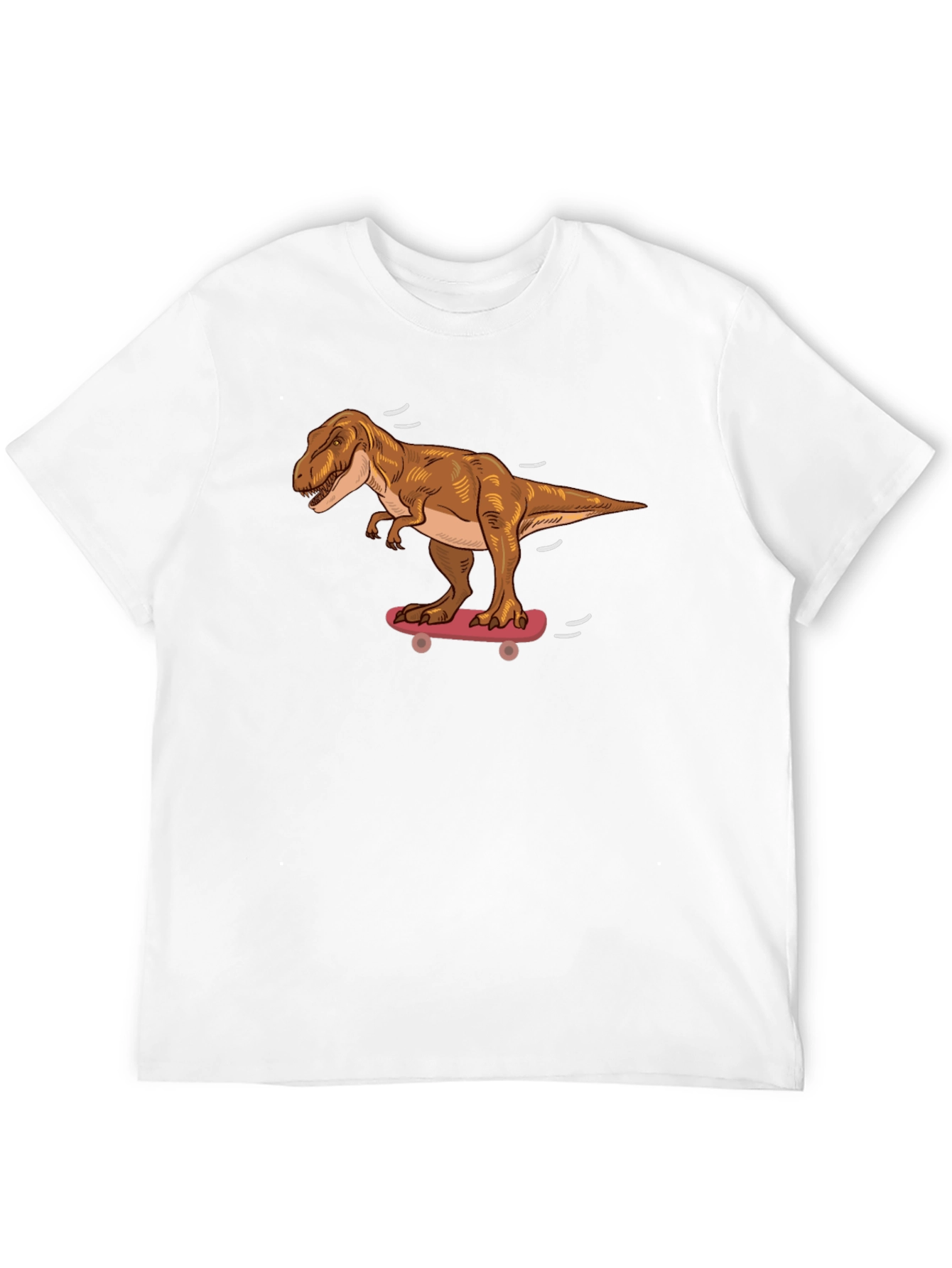 Dinosaur Skateboard T-Shirt - Cool Dino Graphic Tee