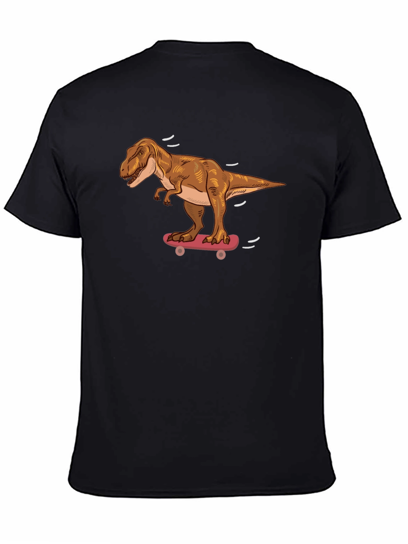 Dinosaur Skateboard T-Shirt - Cool Dino Graphic Tee