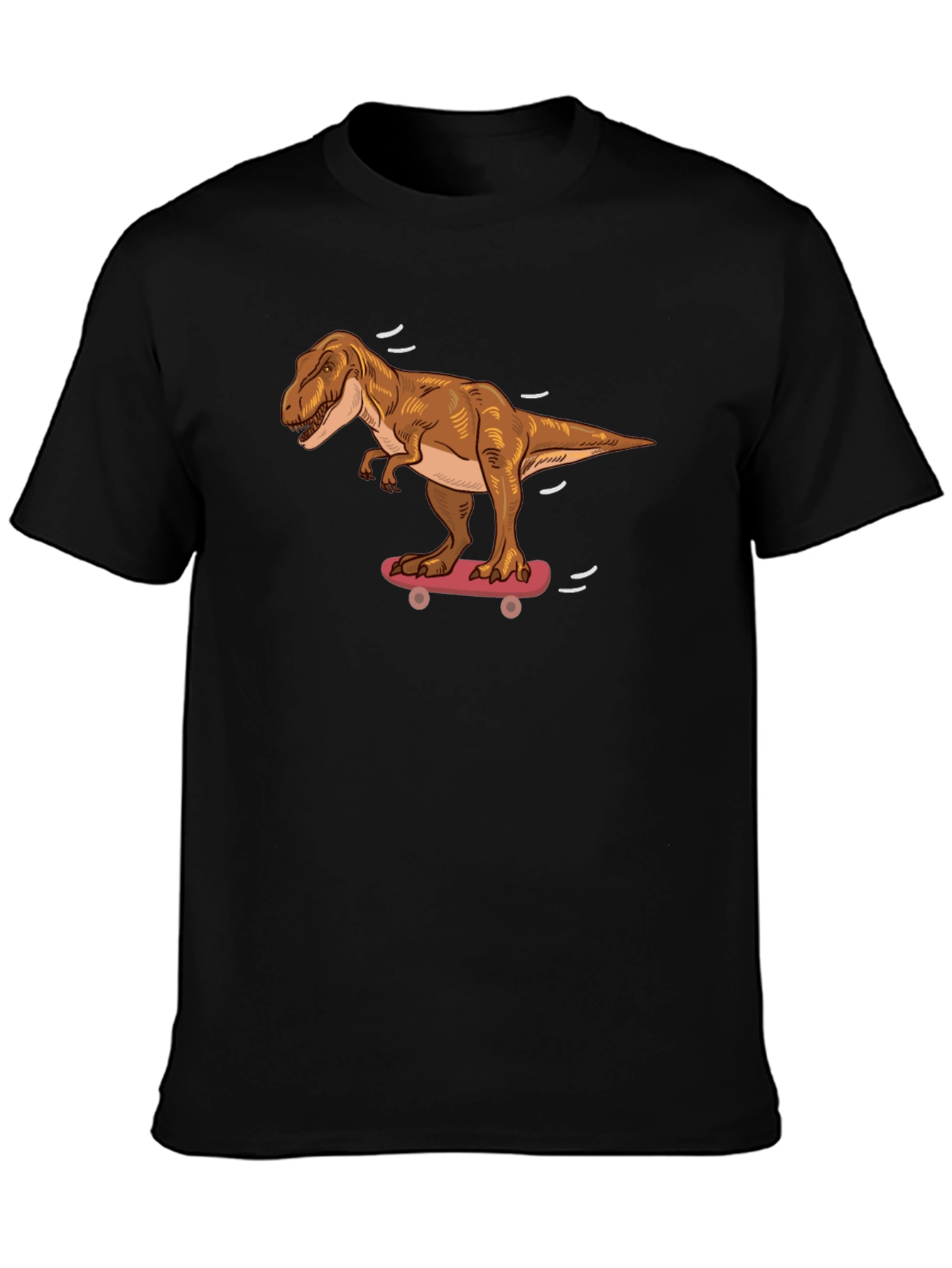 Dinosaur Skateboard T-Shirt - Cool Dino Graphic Tee