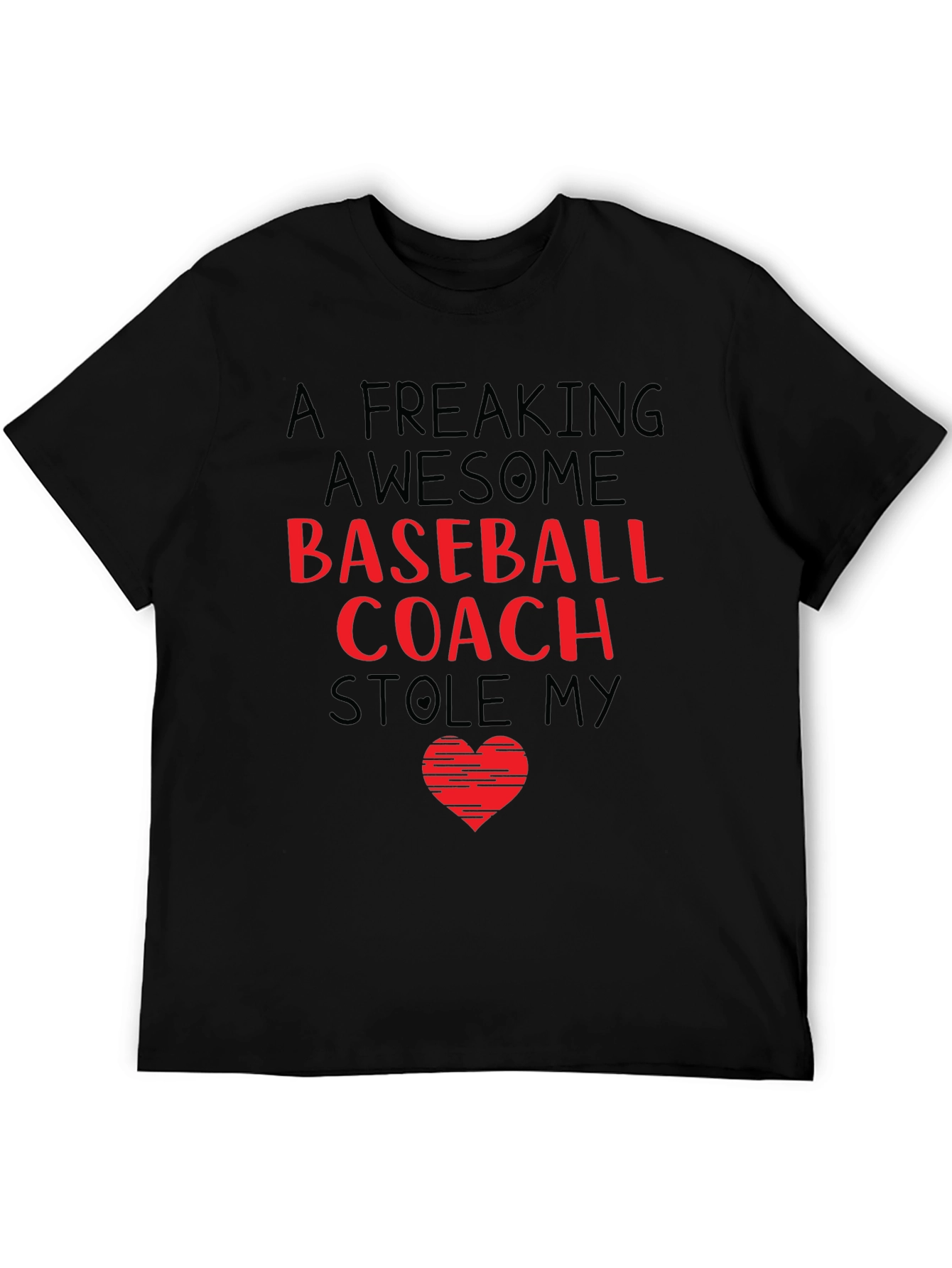 Awesome Baseball Coach Stole My Heart T-Shirt