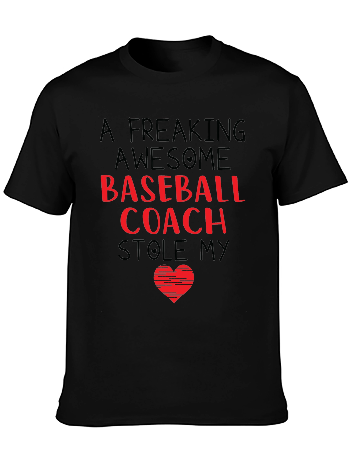 Awesome Baseball Coach Stole My Heart T-Shirt