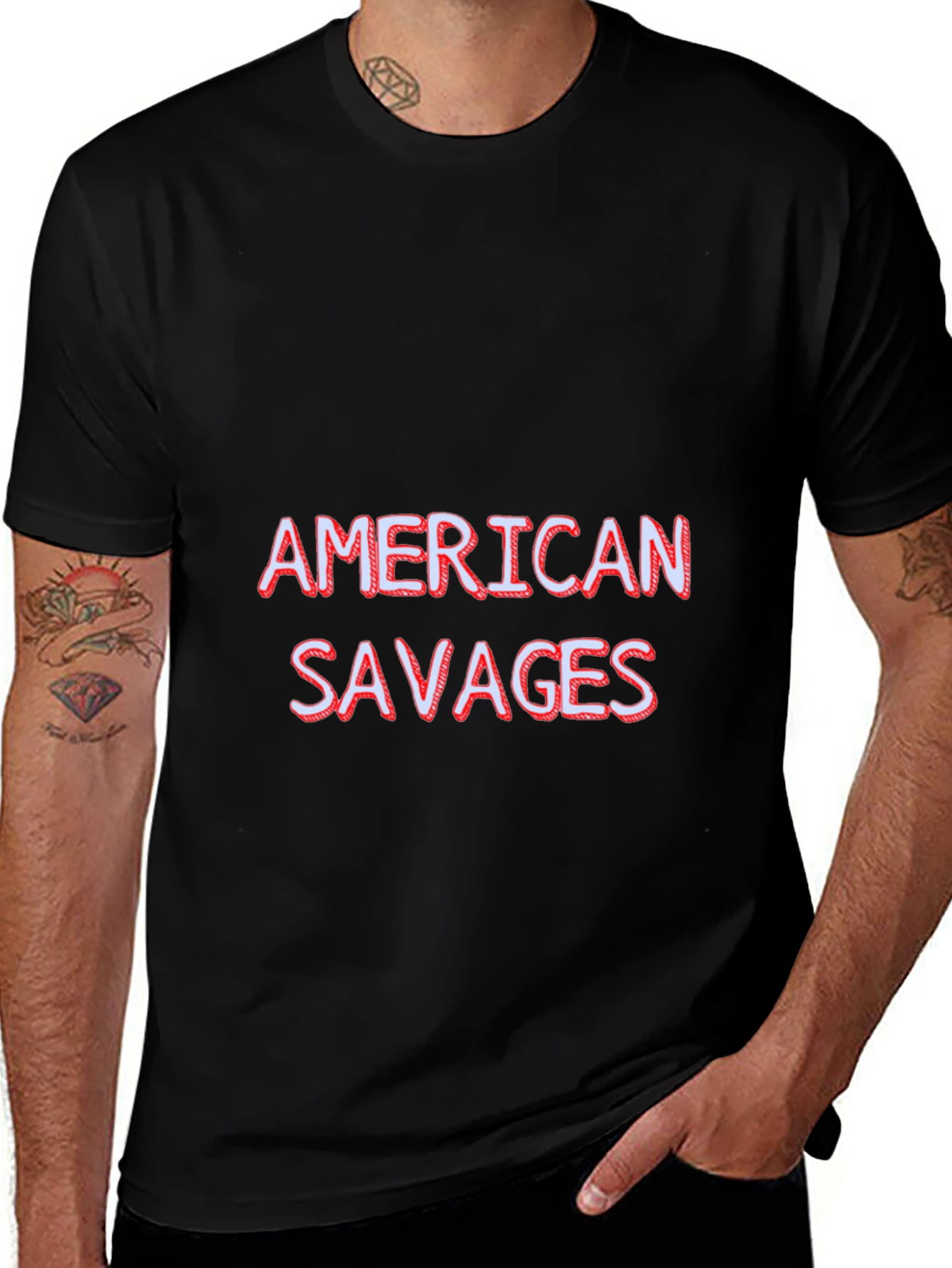 American Savages Graphic Tee - Black