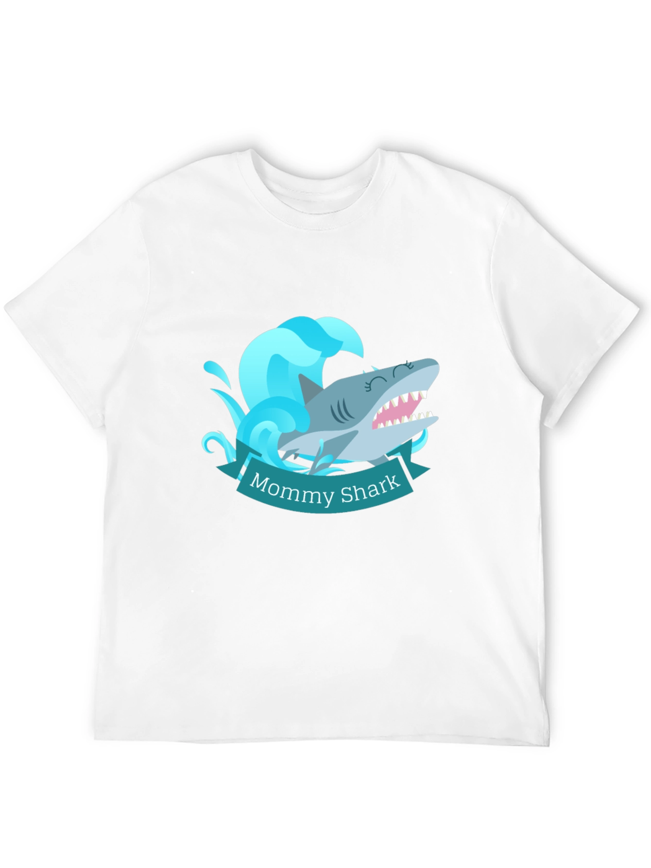 Mommy Shark T-Shirt - Cute Cartoon Ocean Tee