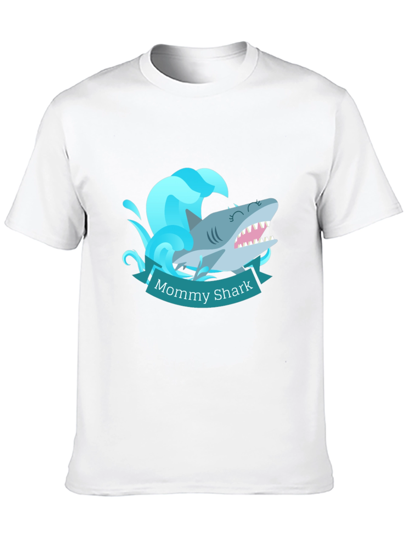 Mommy Shark T-Shirt - Cute Cartoon Ocean Tee