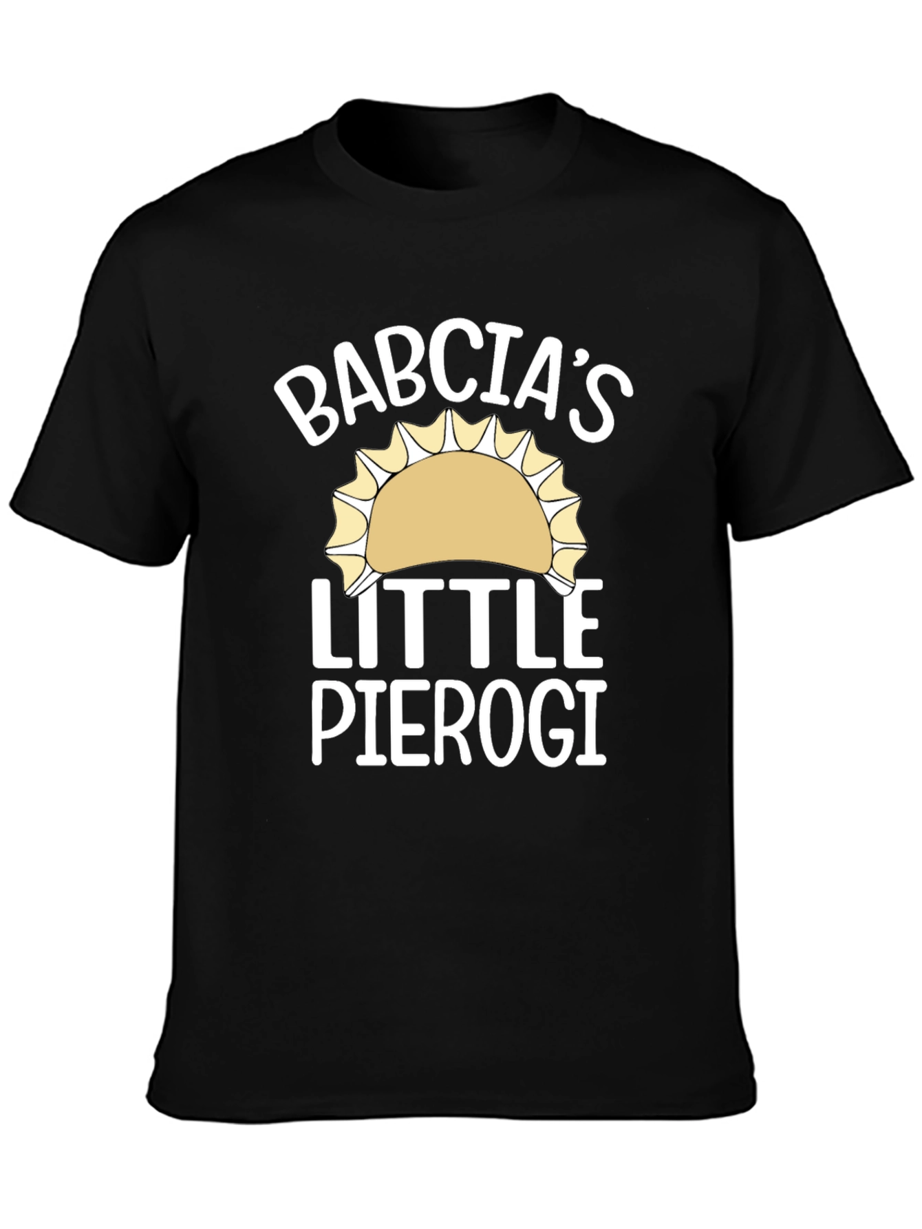Babcias Little Pierogi Black T-Shirt