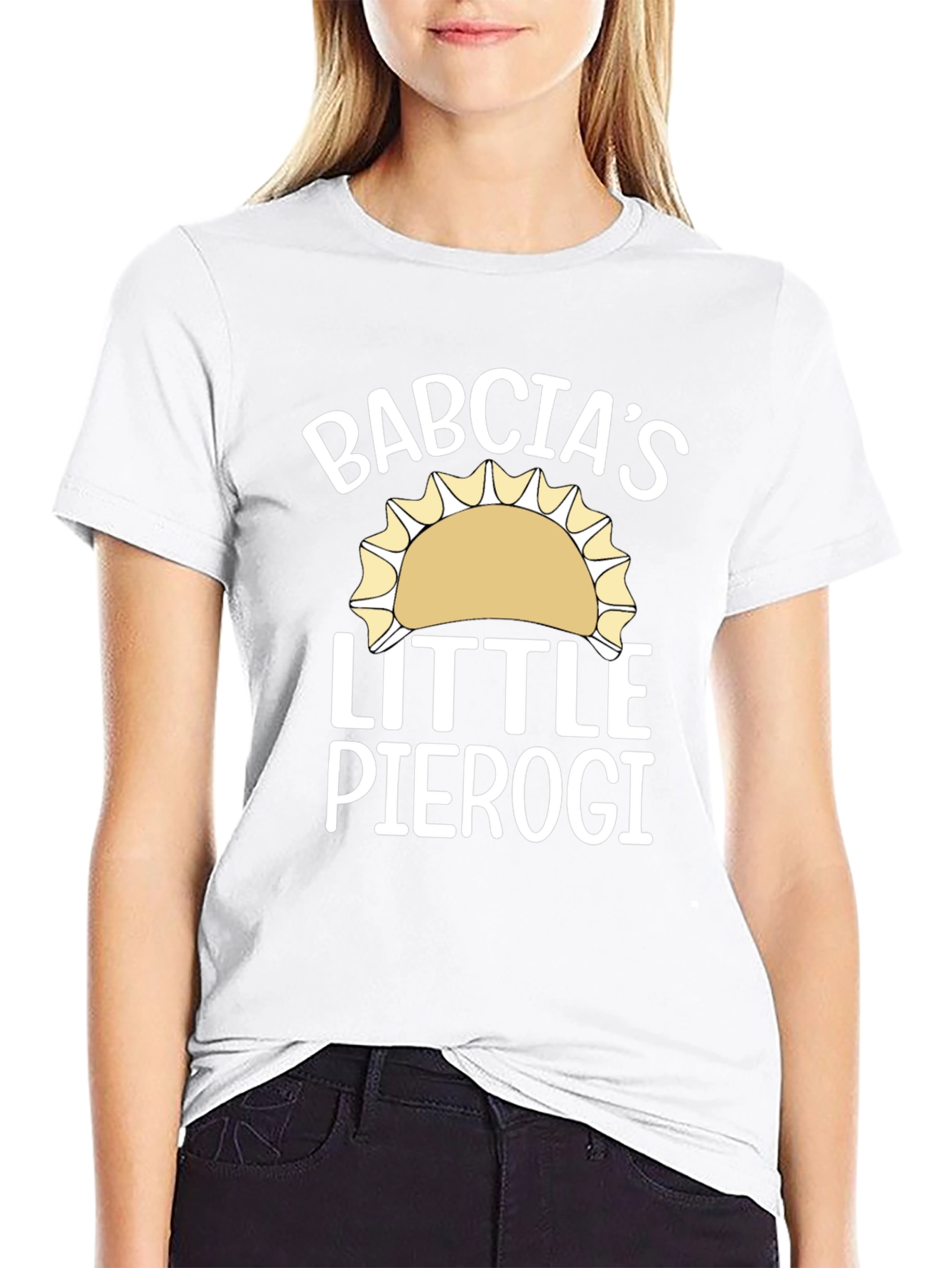 Babcias Little Pierogi Black T-Shirt