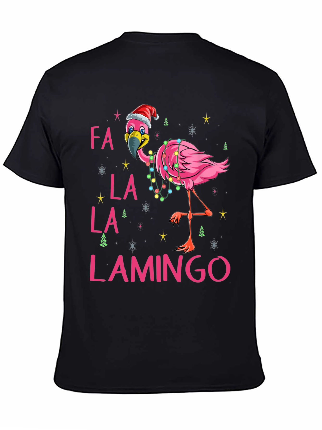 Fa La La La Lamingo Christmas T-Shirt