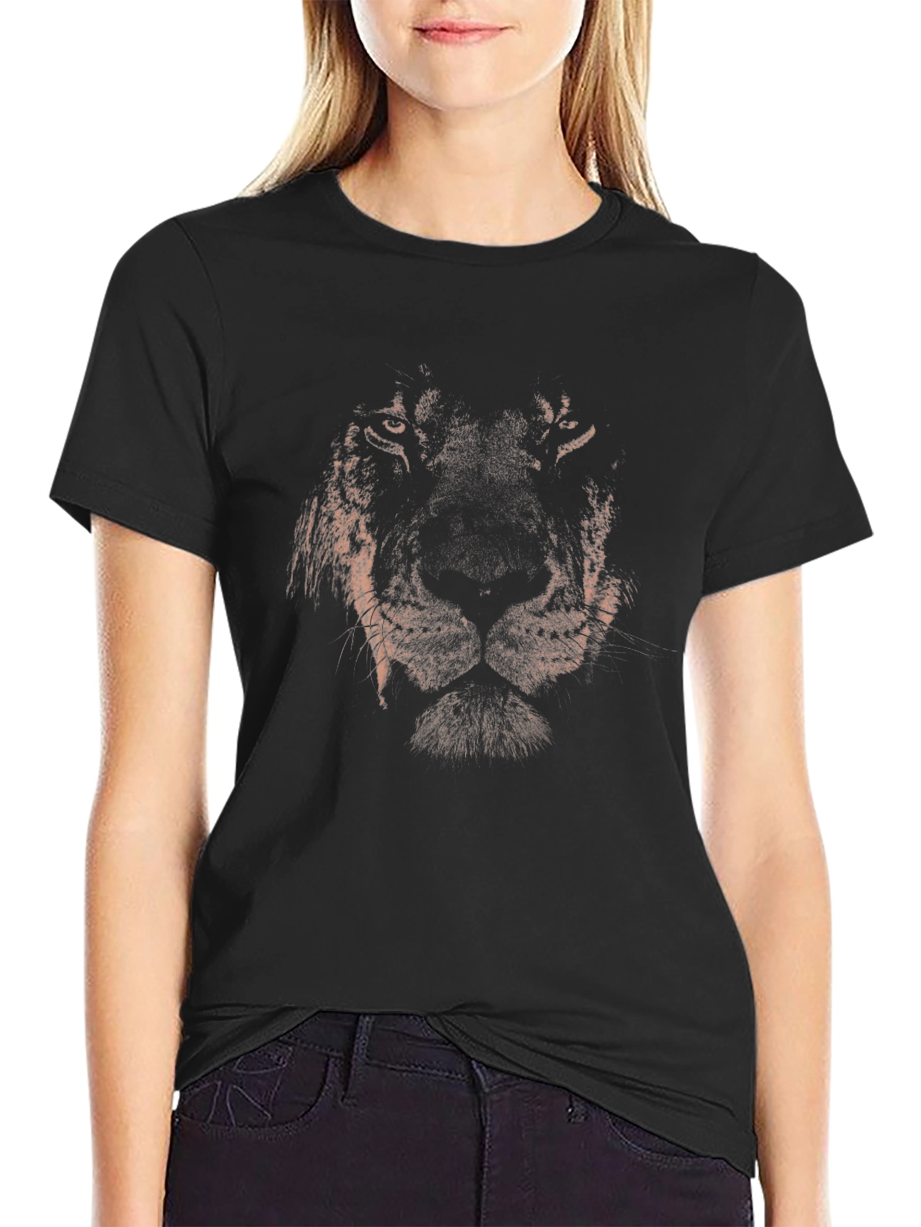 Lion Graphic Black T-Shirt - Mens Fashion Tee