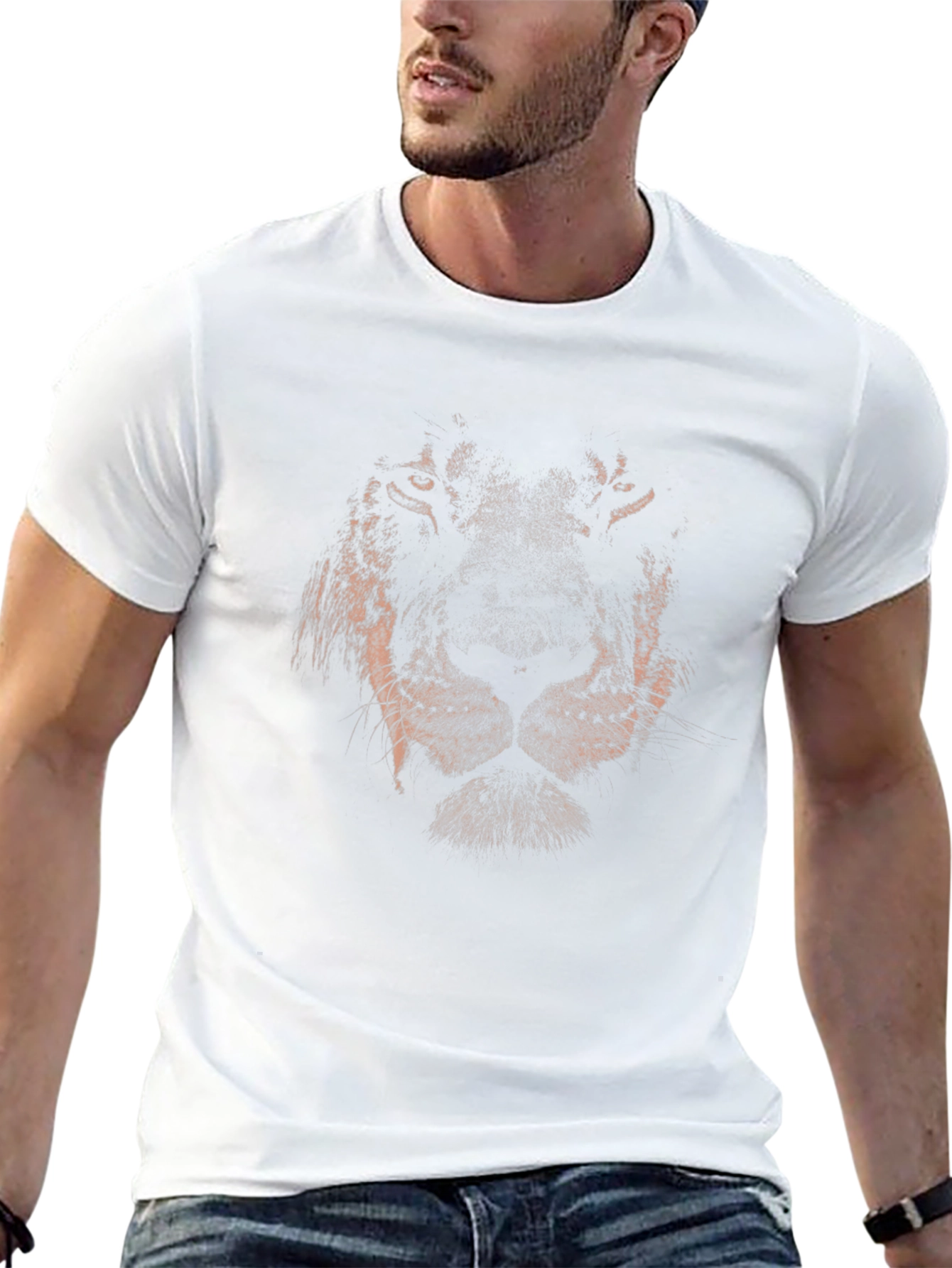 Lion Graphic Black T-Shirt - Mens Fashion Tee