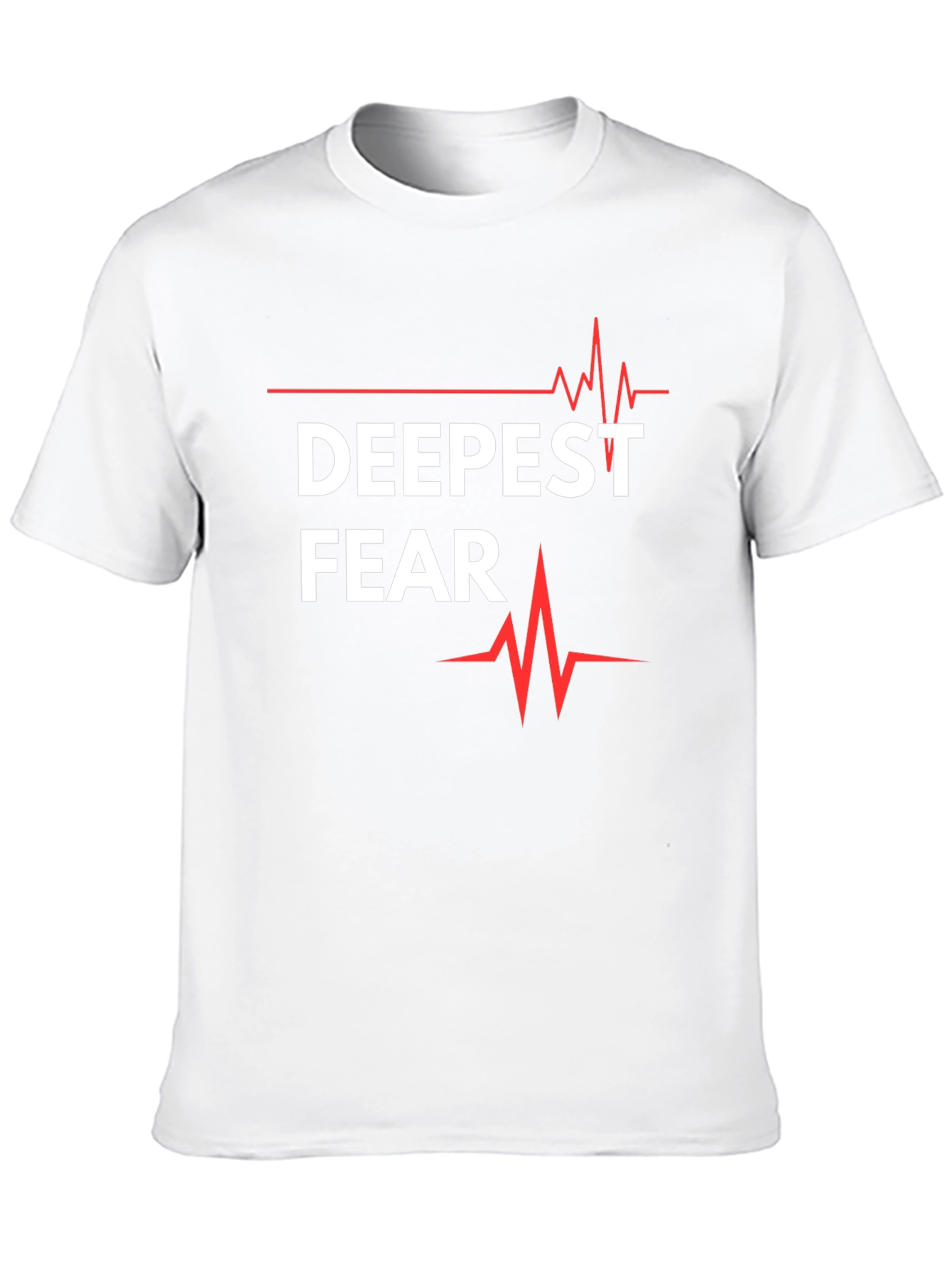 Deepest Fear T-Shirt - Graphic Tee with Heartbeat Design