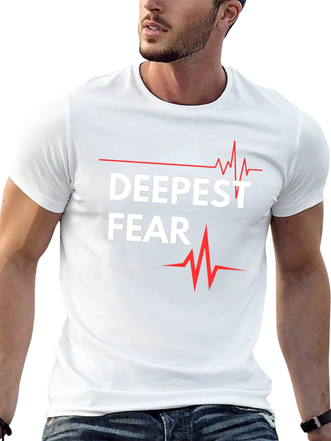 Deepest Fear T-Shirt - Graphic Tee with Heartbeat Design