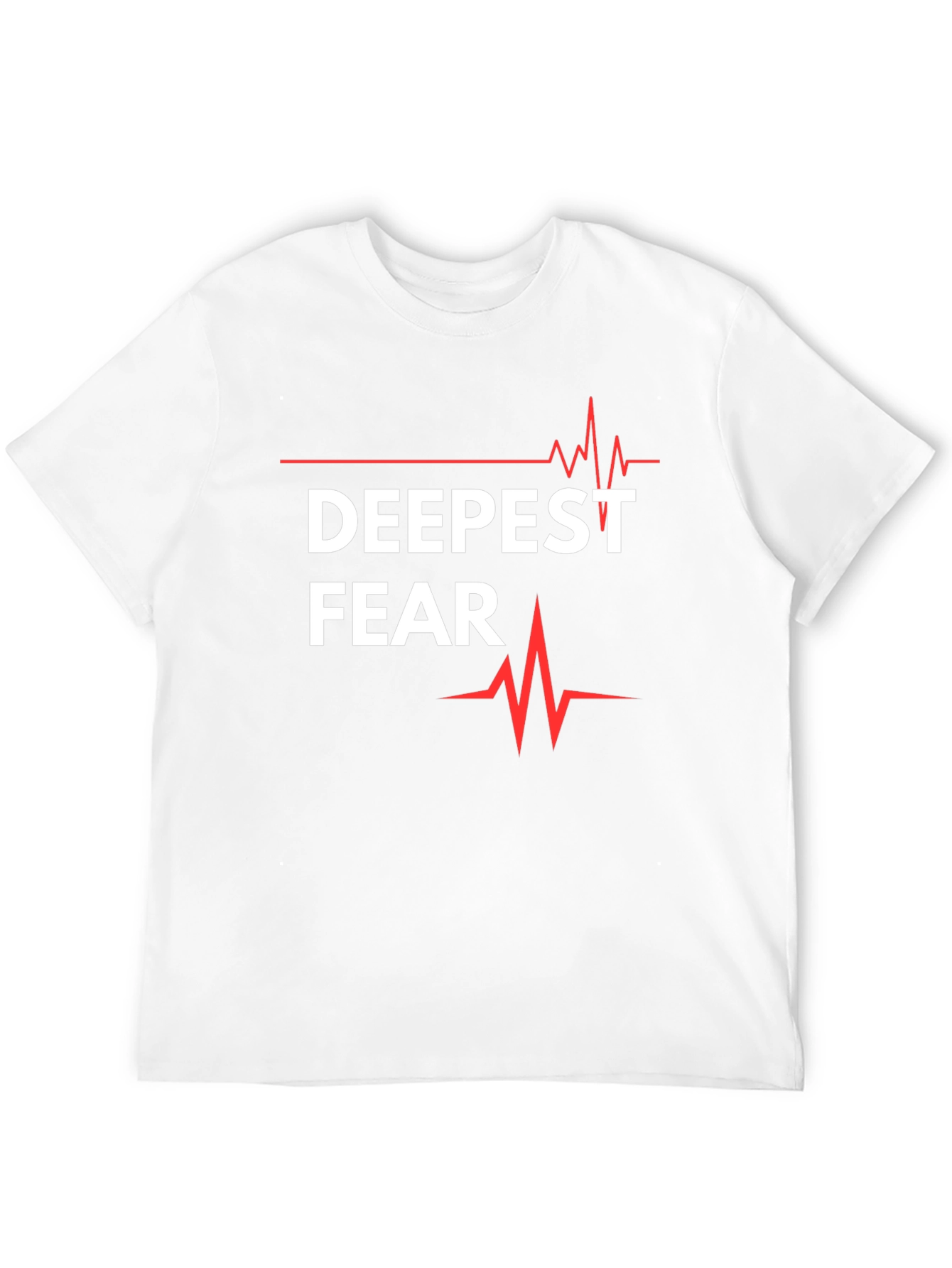 Deepest Fear T-Shirt - Graphic Tee with Heartbeat Design