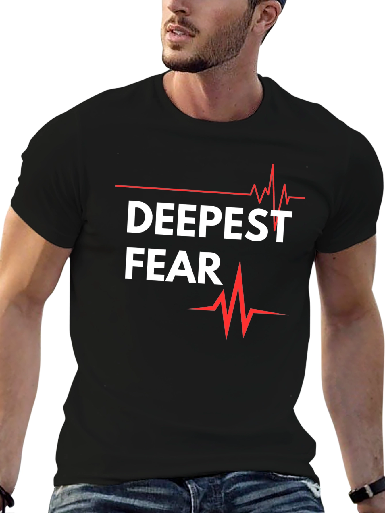 Deepest Fear T-Shirt - Graphic Tee with Heartbeat Design